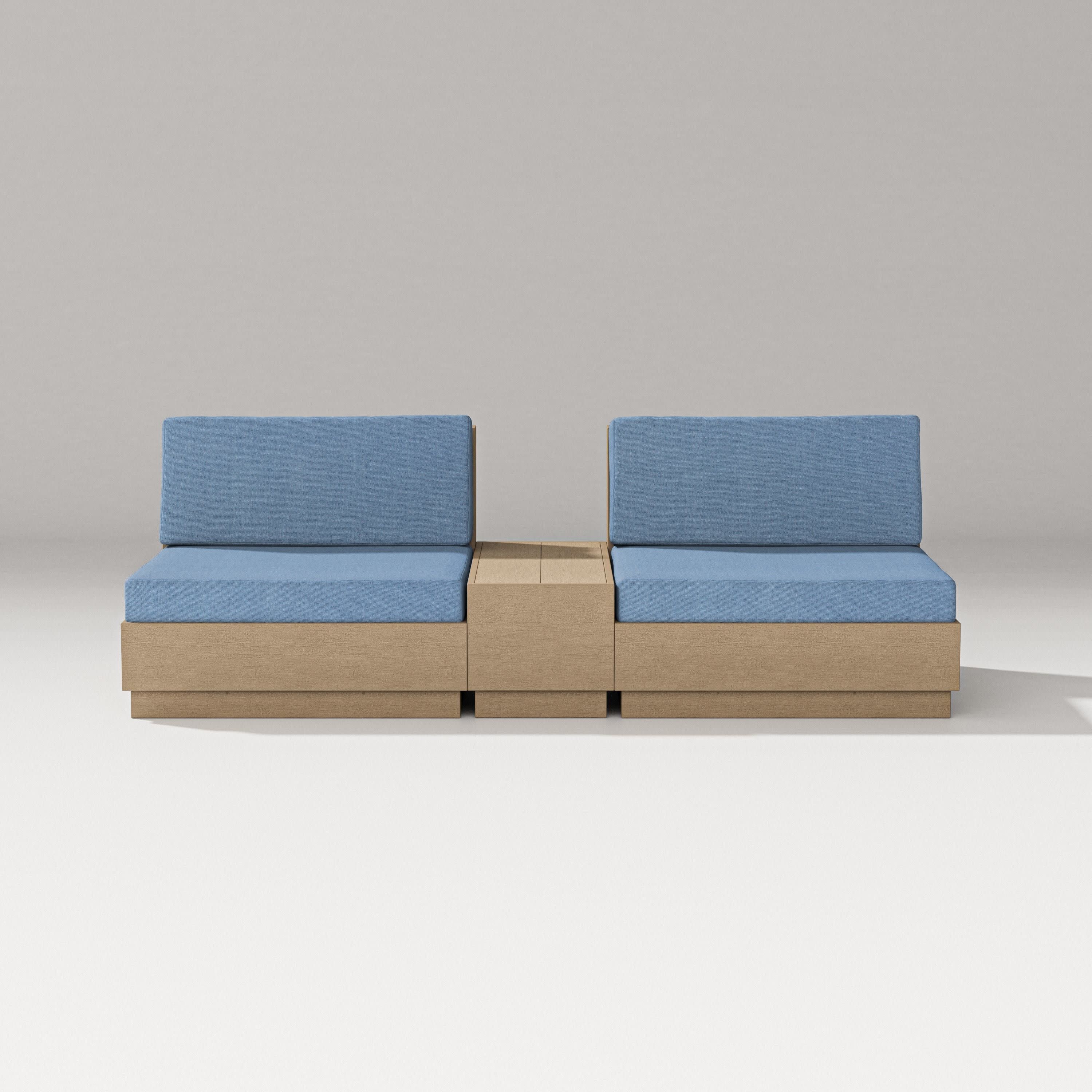 Elevate Lounge Chair Set in Vintage Sahara / Sky Blue