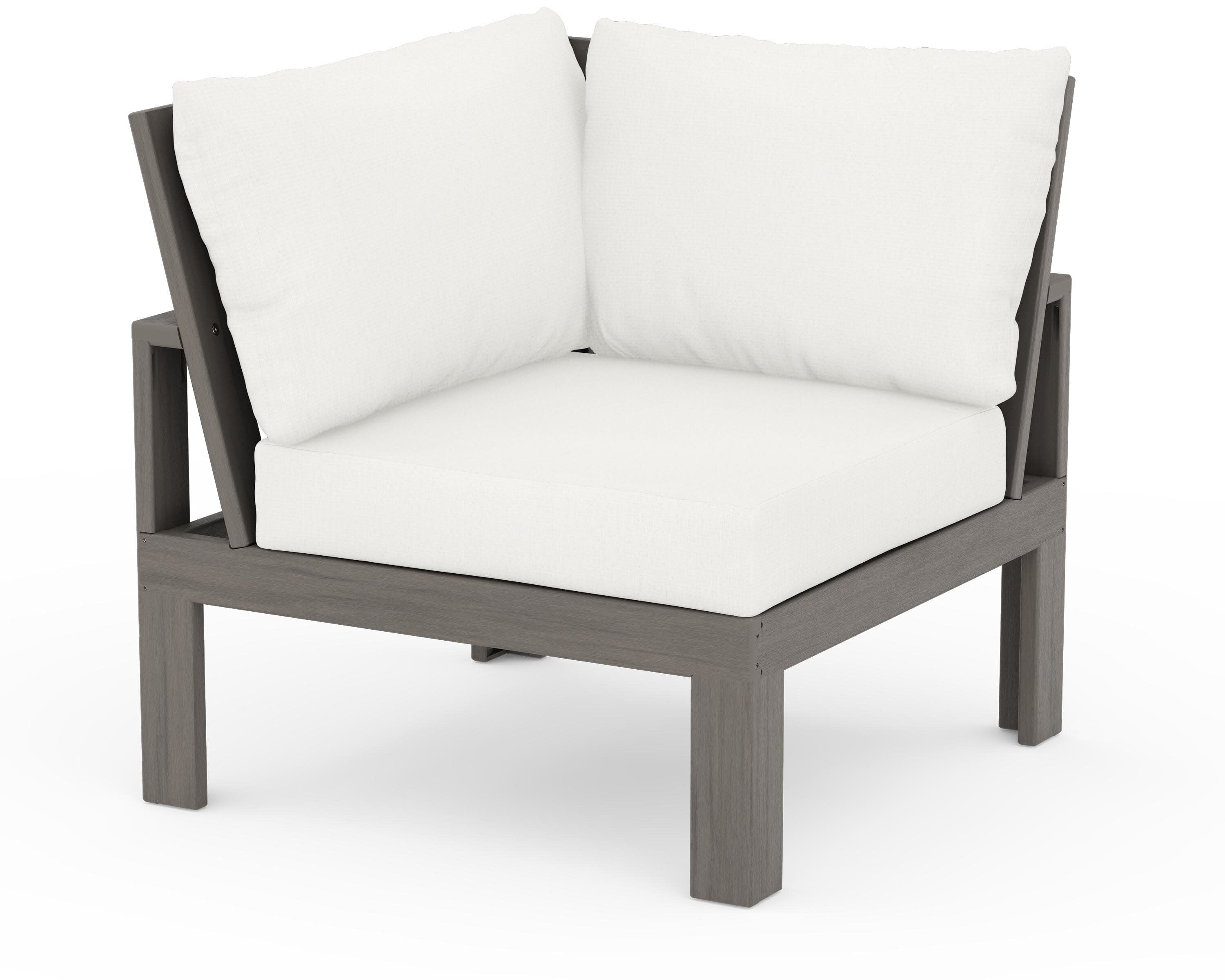 Modular Corner Chair in Driftwood / Natural Linen