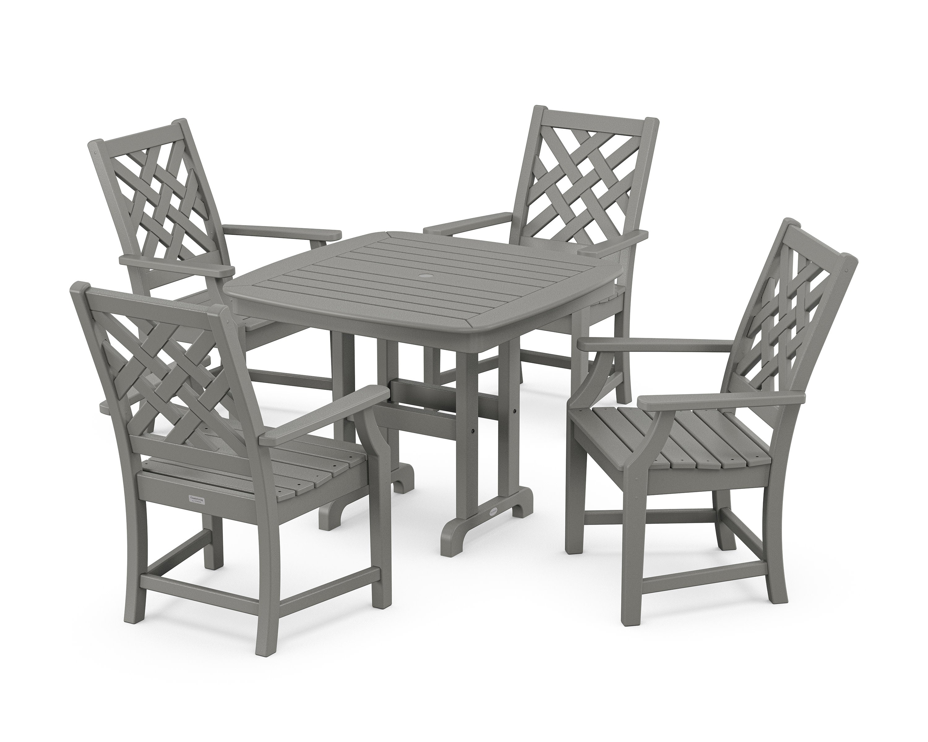 Wovendale 5-Piece Dining Set in Slate Grey