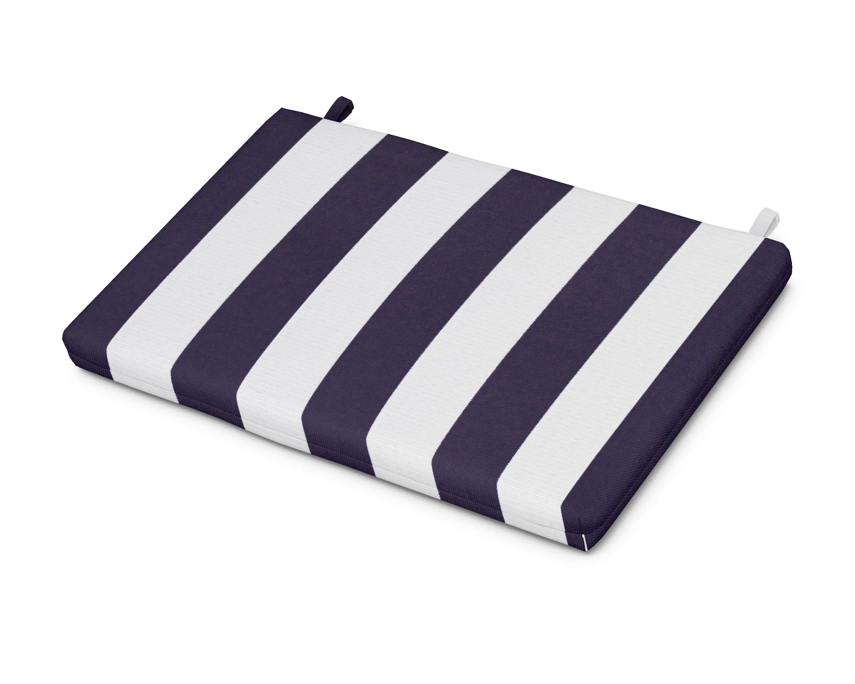 Eastport Lounge Chair Cushion in Cabana Stripe Navy
