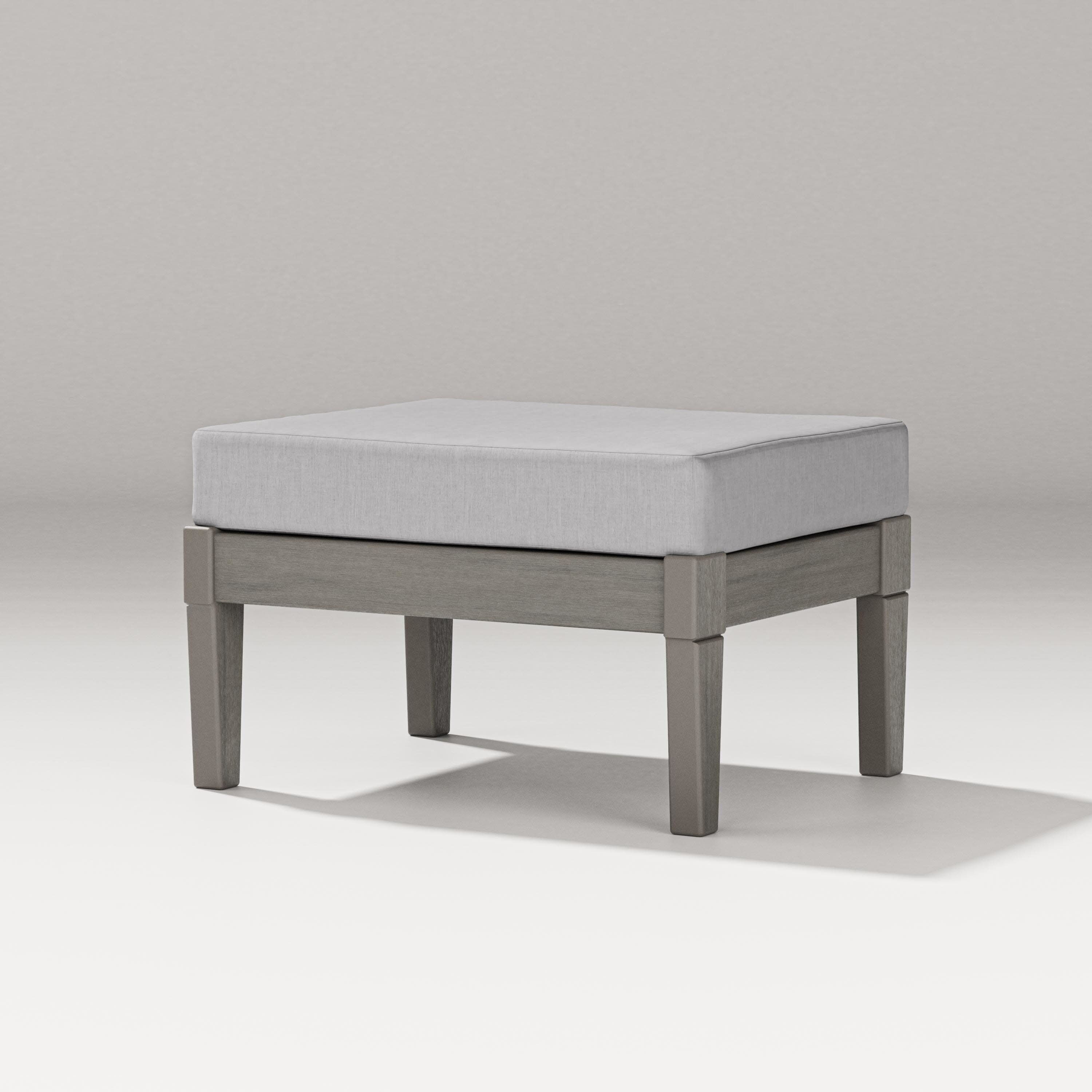 Estate Lounge Ottoman in Driftwood / Granite