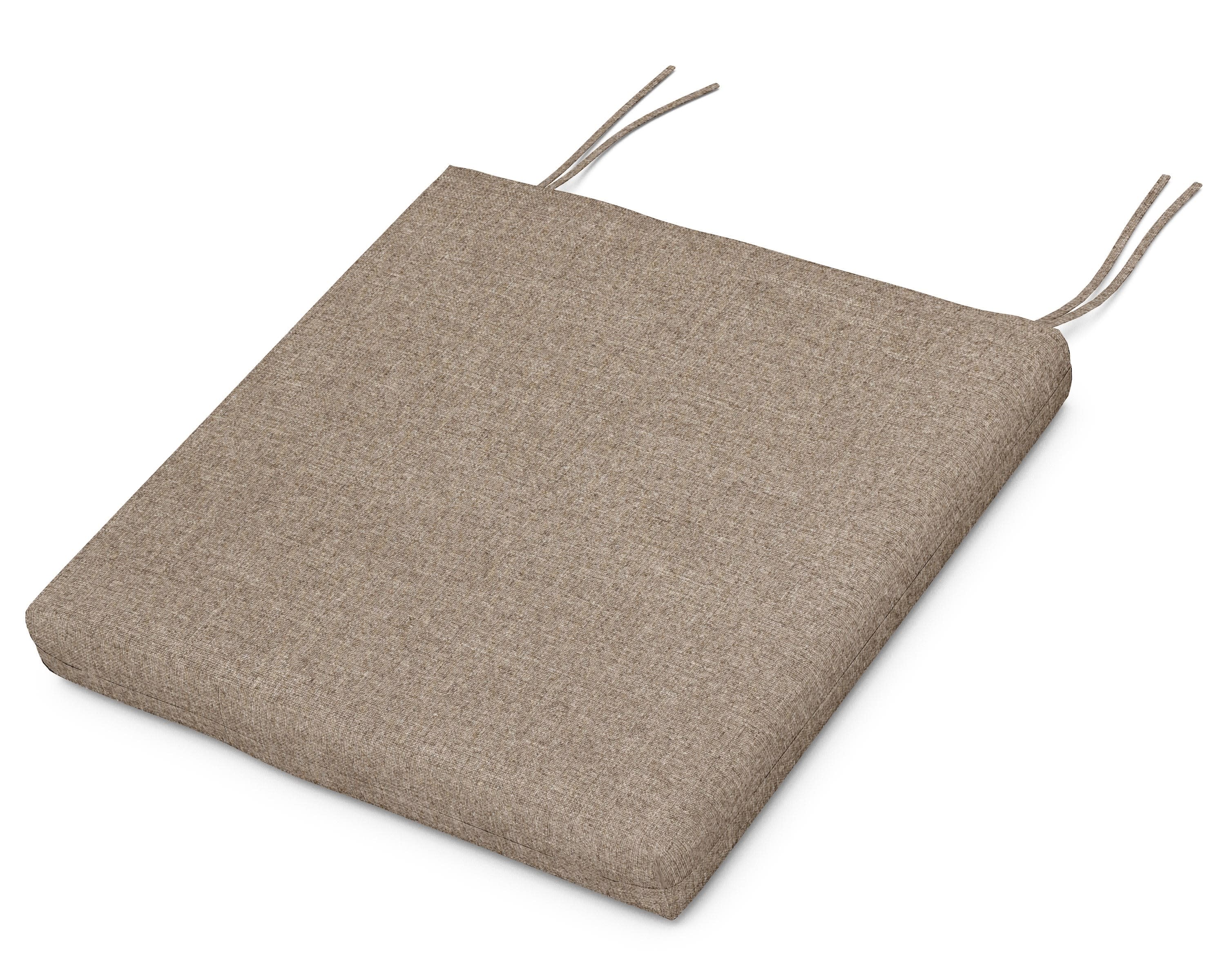 Seat Cushion - 17.25"D x 22"W x 2.5"H in Spiced Burlap