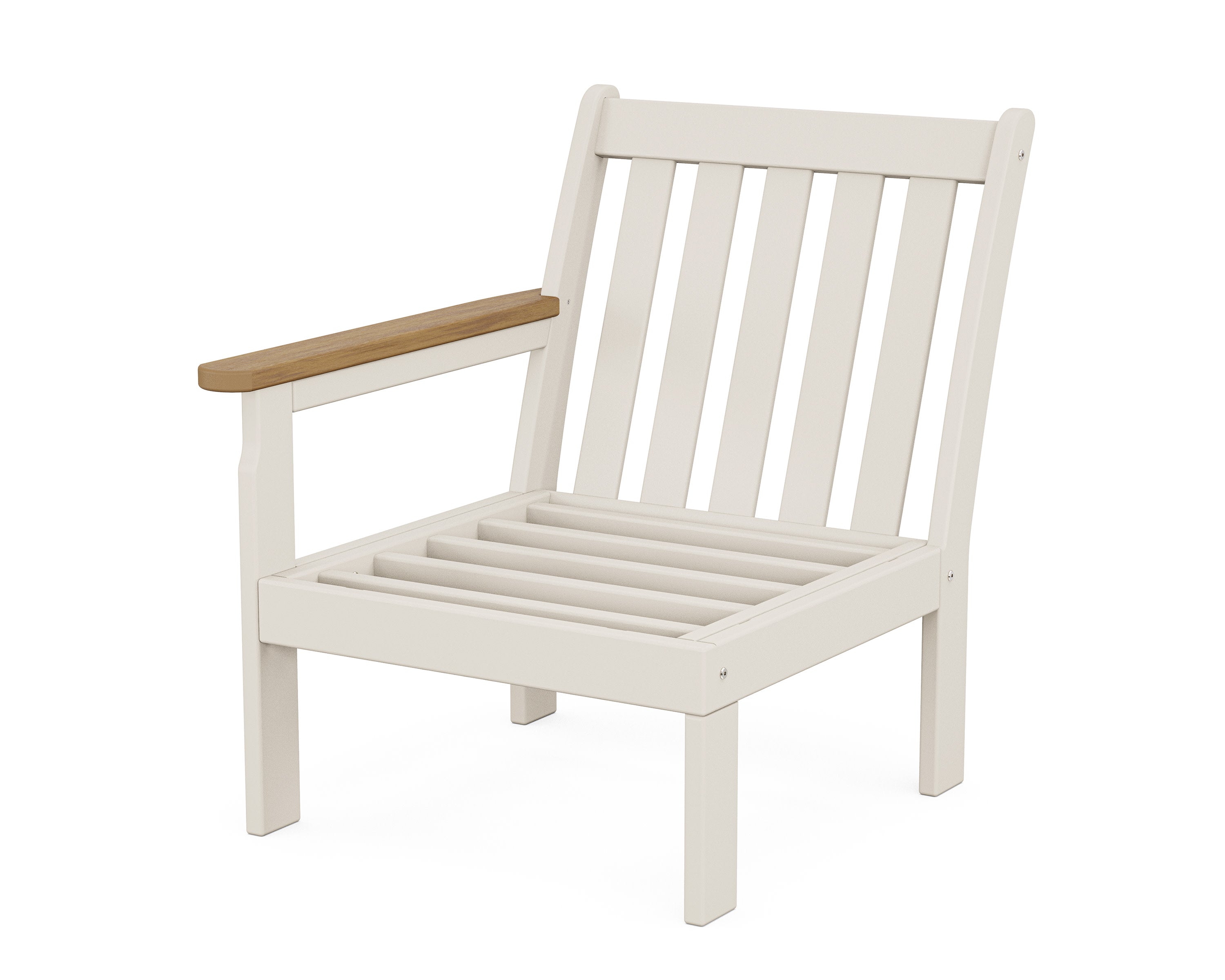 Vineyard Modular Left Arm Chair Frame in Sand / Natural