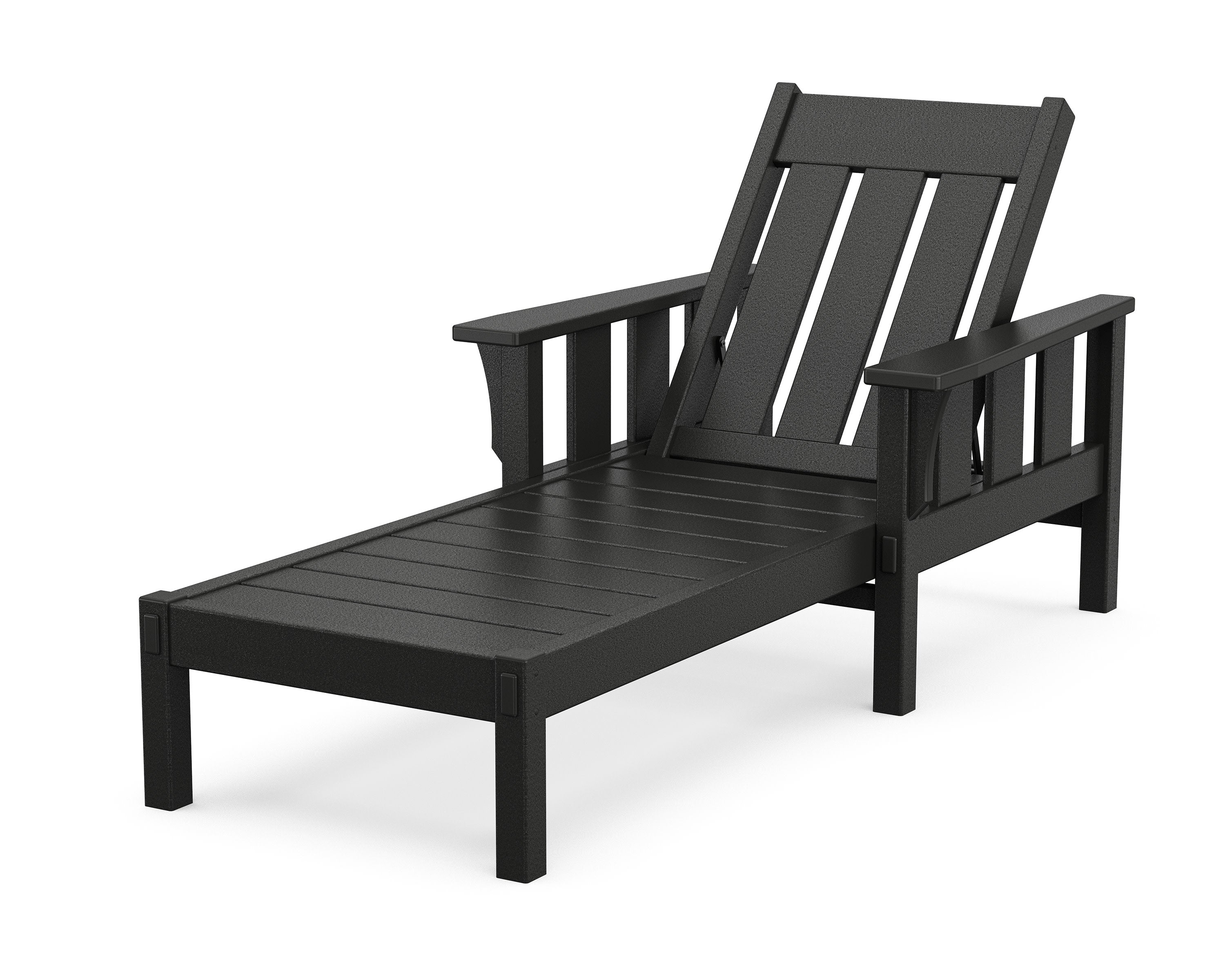 Acadia Chaise Lounge in Black