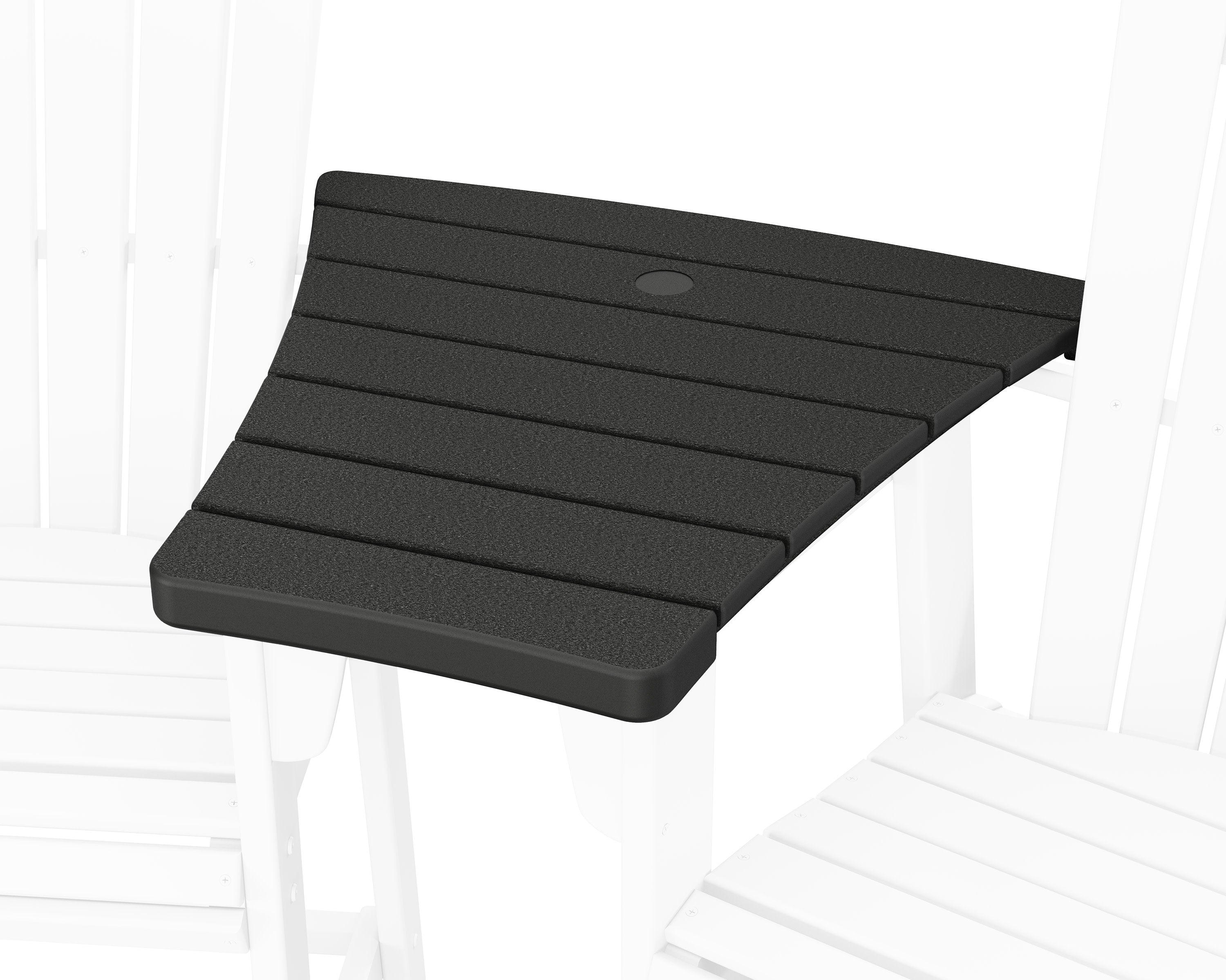 600 Series Angled Adirondack Dining Connecting Table in Black