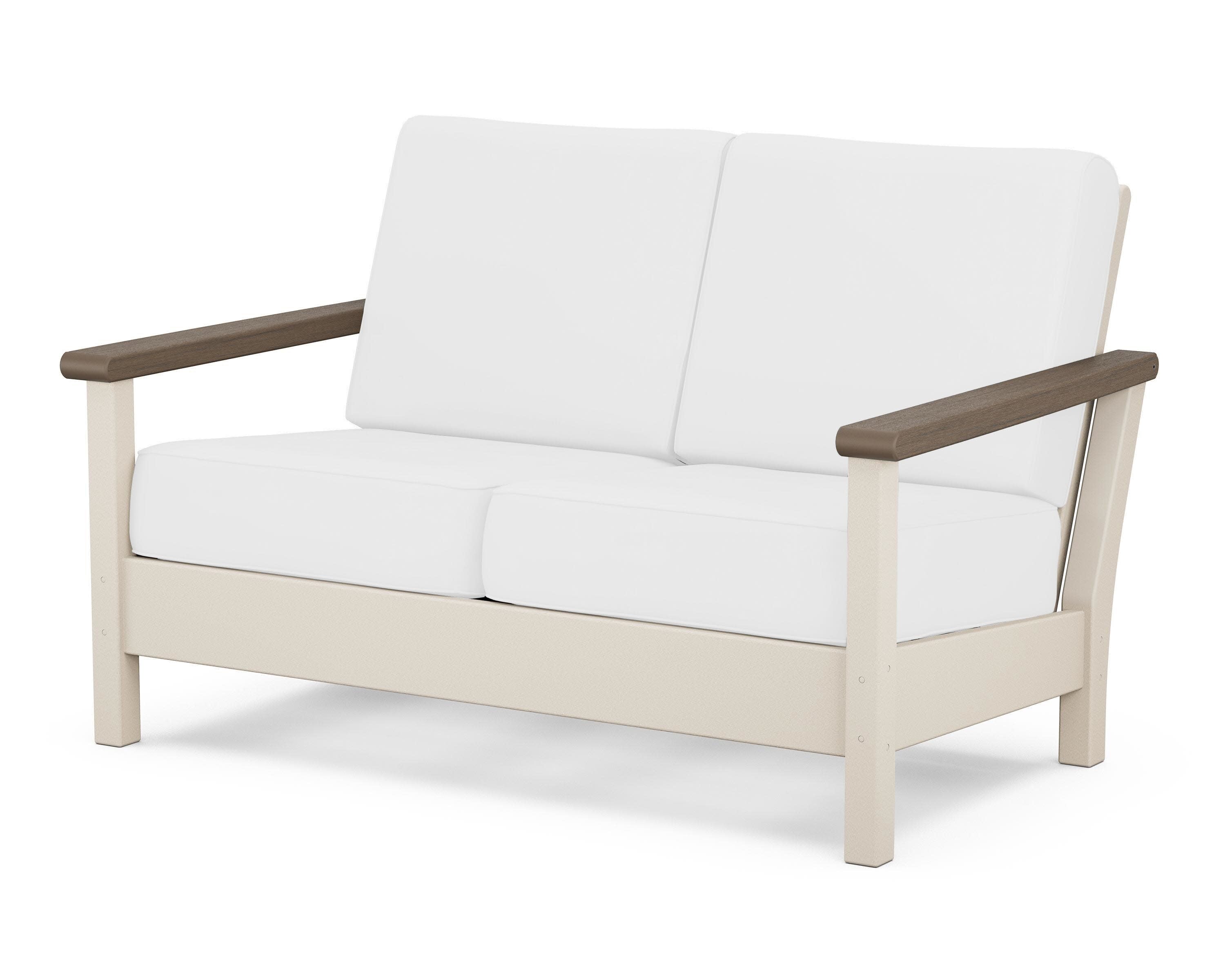 Harbour Deep Seating Loveseat in Sand / Kona / Natural