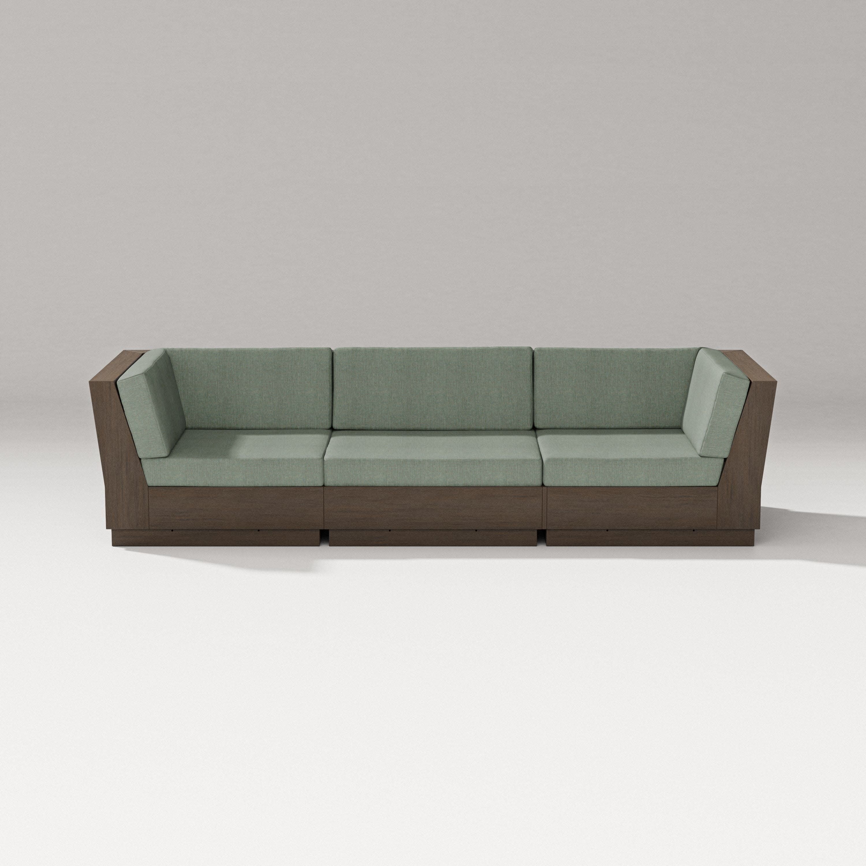 Elevate Sofa Sectional in Kona / Cast Sage