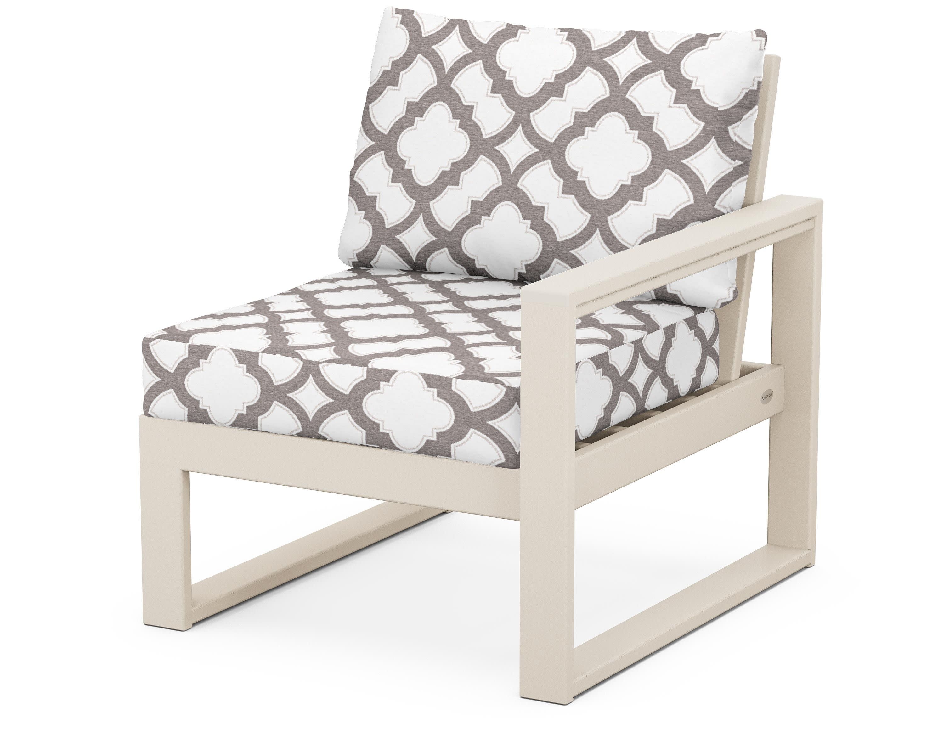 EDGE Modular Right Arm Chair in Sand / Trellis Grey Mist