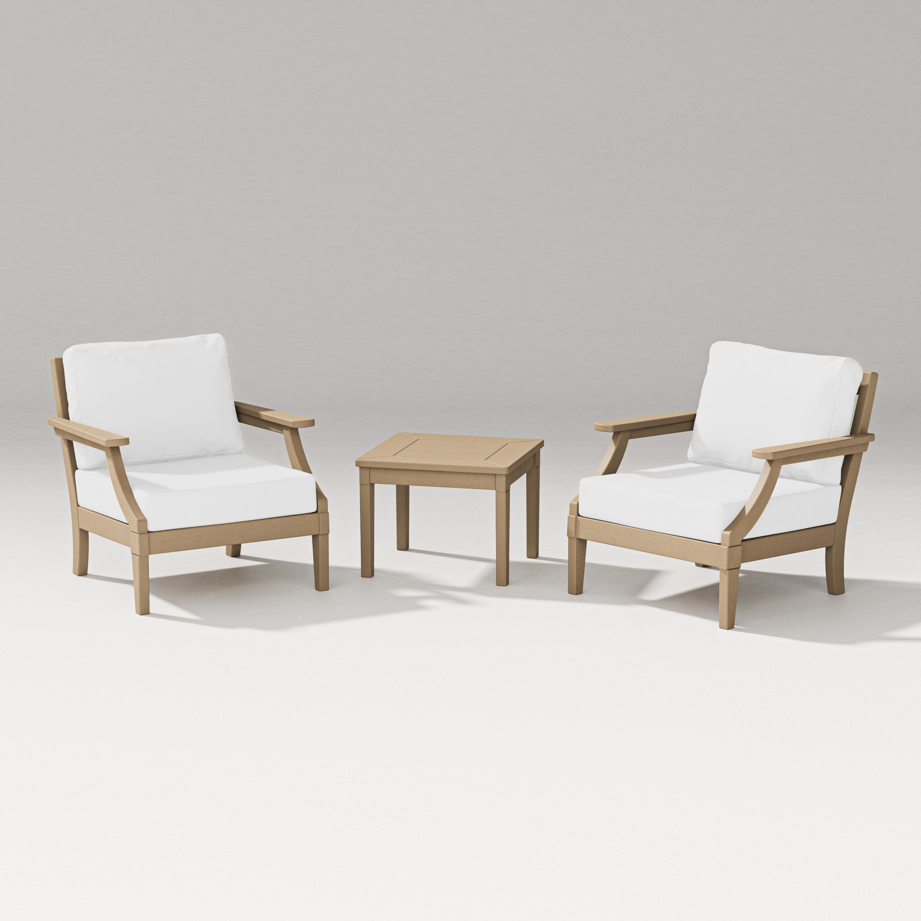 Estate 3-Piece Lounge Chair Set in Vintage Sahara / Natural