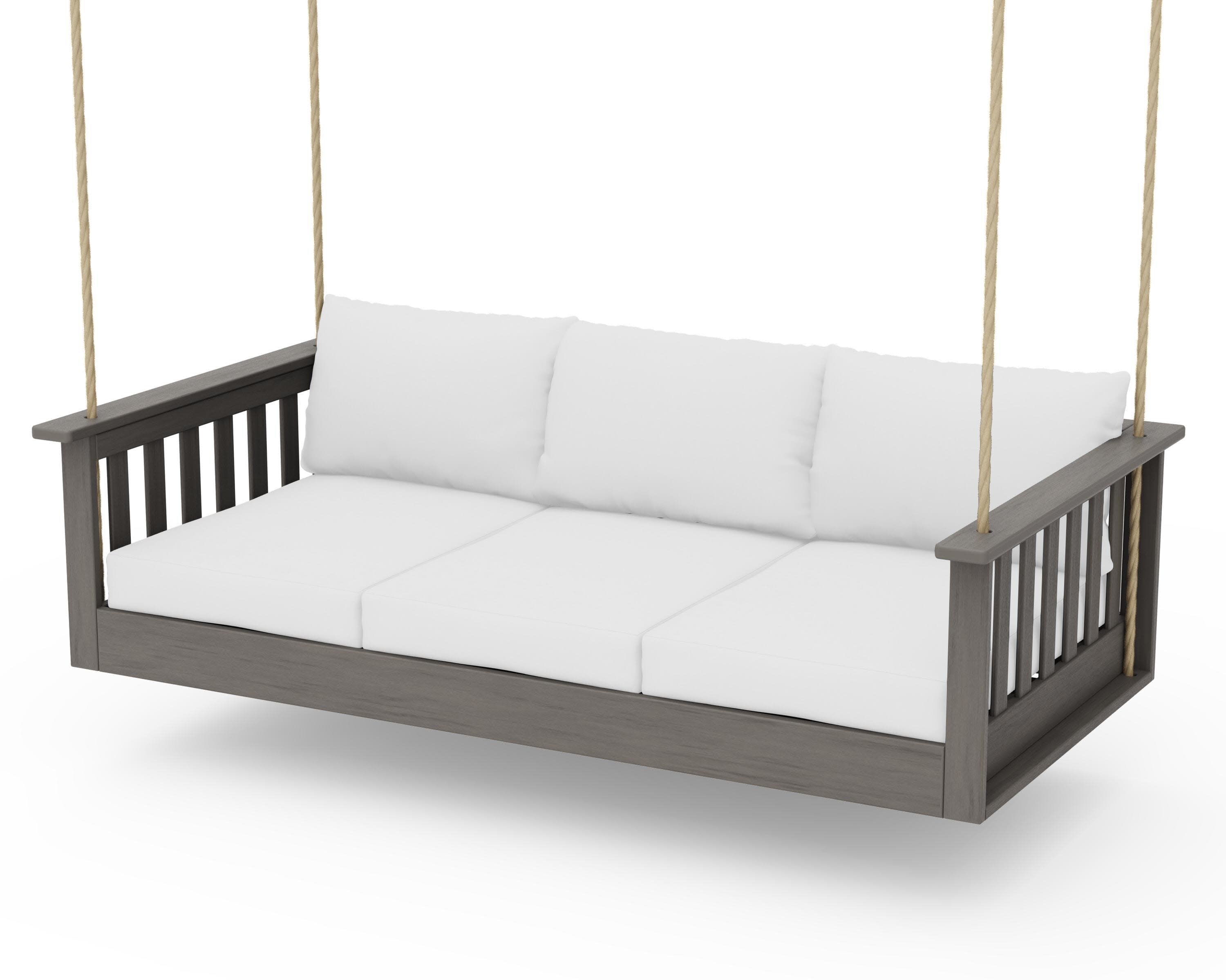 Vineyard Daybed Swing in Driftwood / Natural