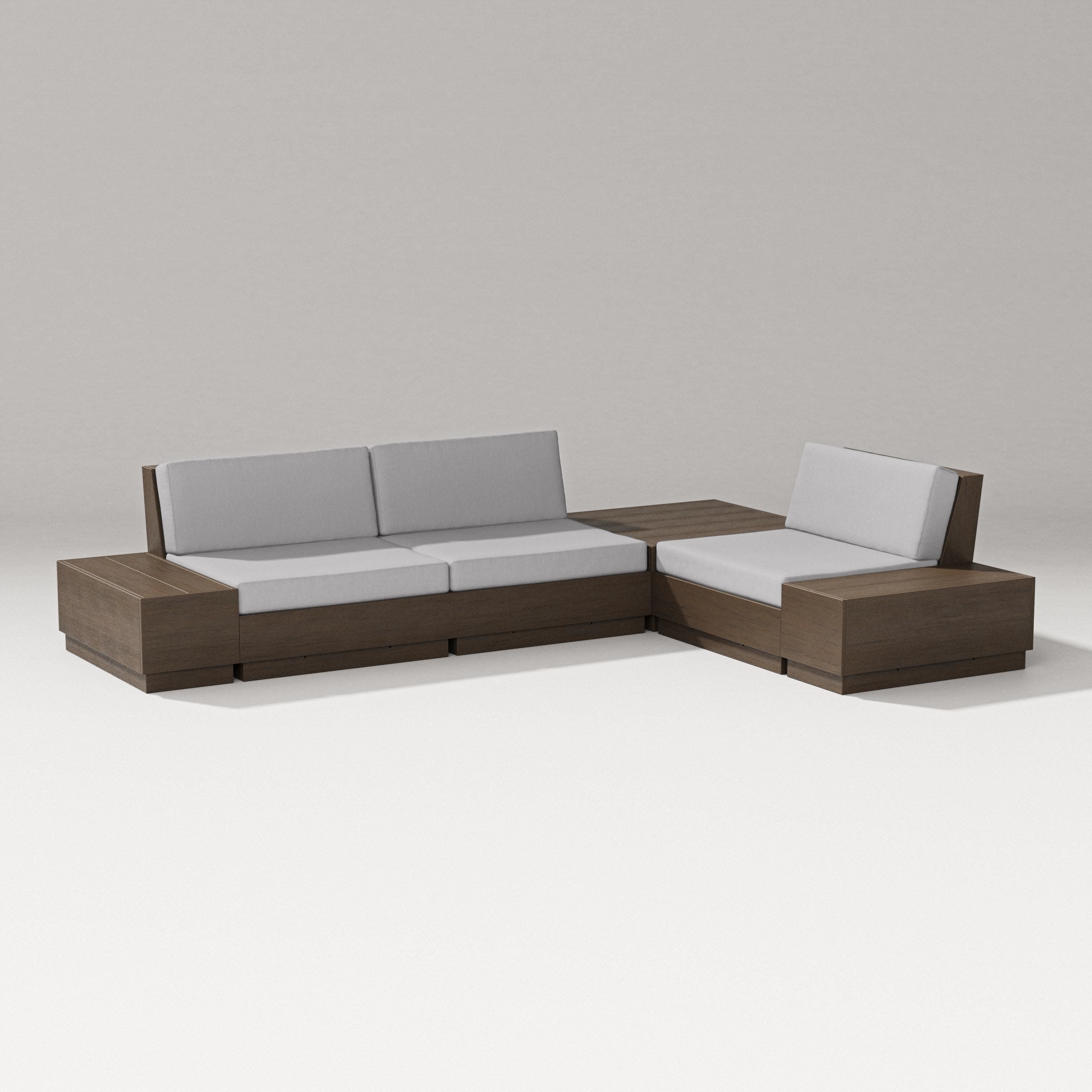 Elevate 6-Piece Corner Sectional in Kona / Granite