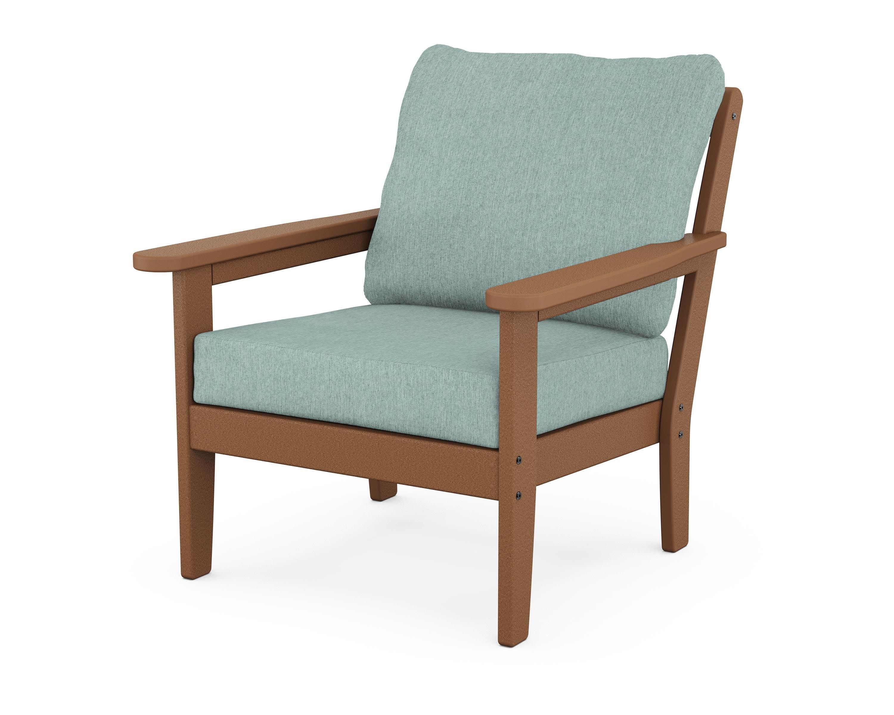 Cottage Deep Seating Chair in Teak / Glacier Spa