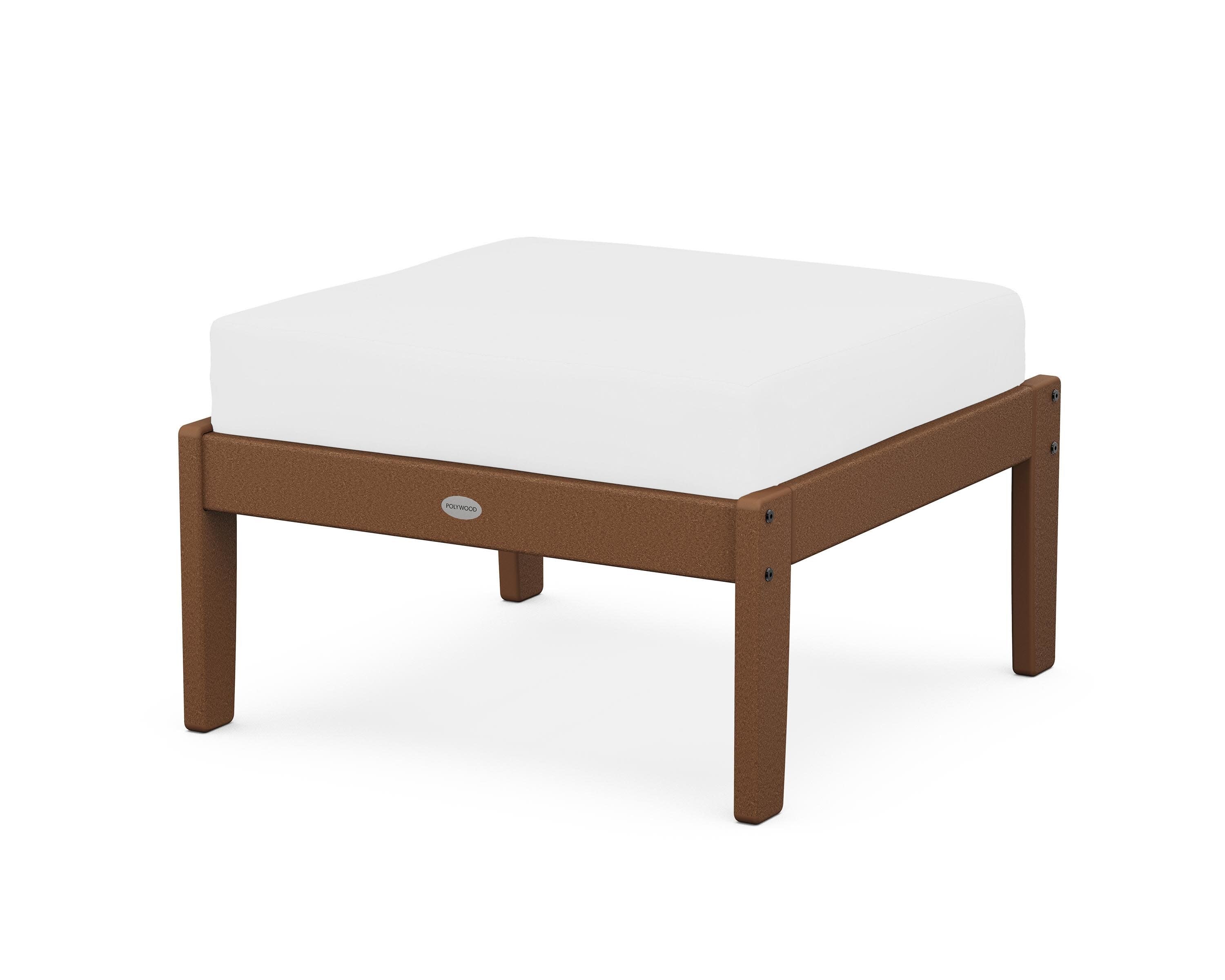 Braxton Deep Seating Ottoman in Teak / Natural
