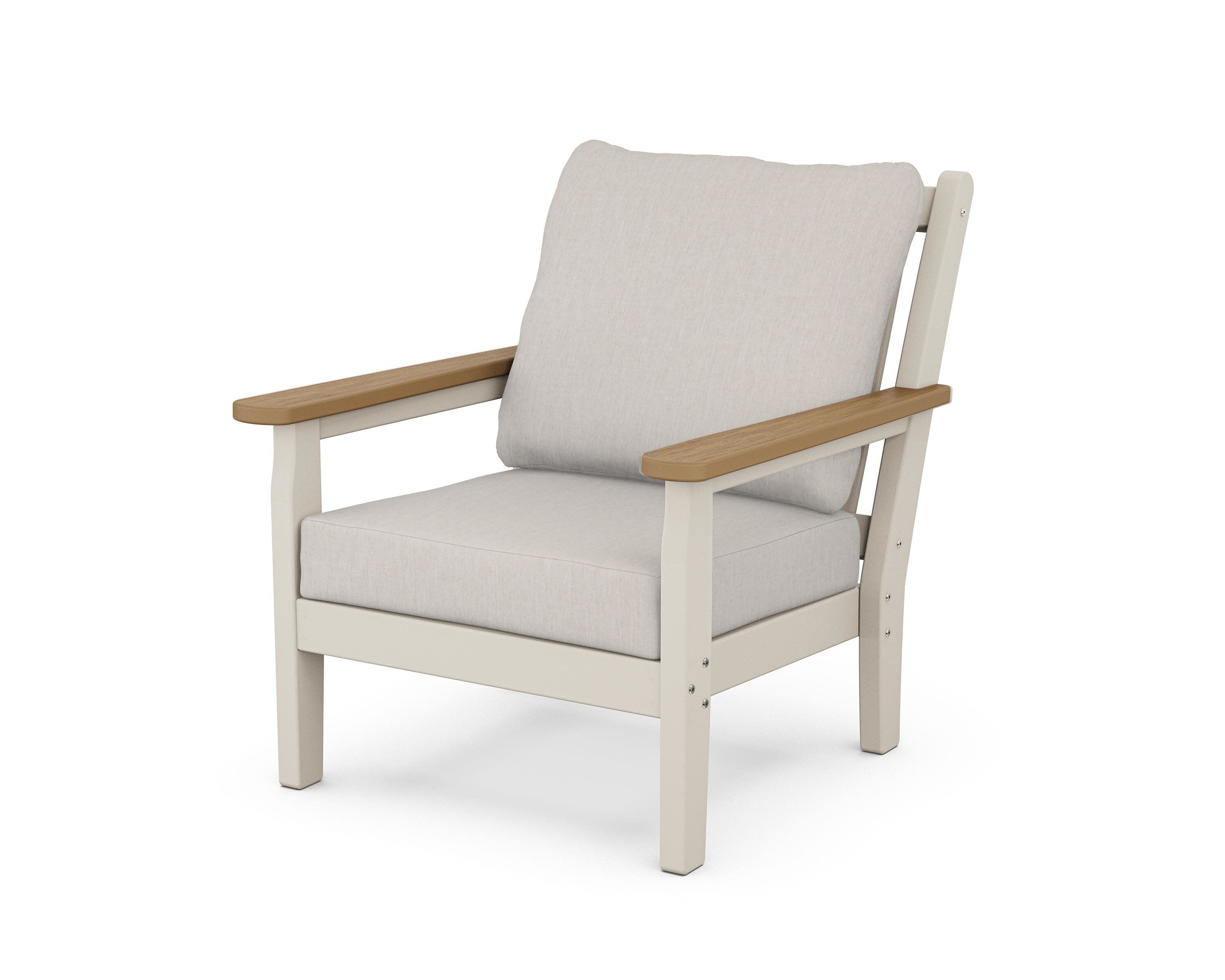 Chippendale Deep Seating Chair in Sand / Natural / Cast Ash