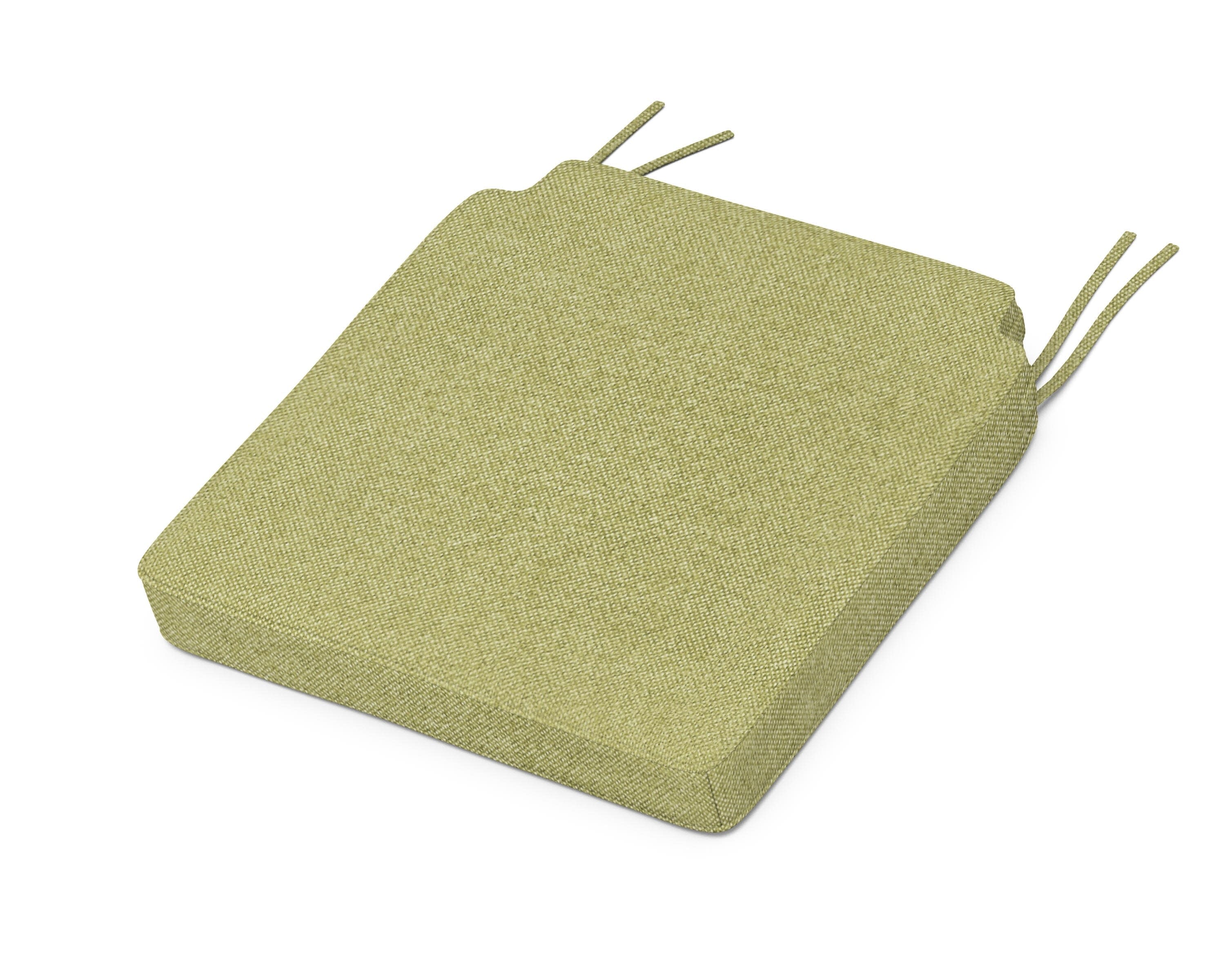 Acadia Dining Side Seat Cushion in Chartreuse Boucle