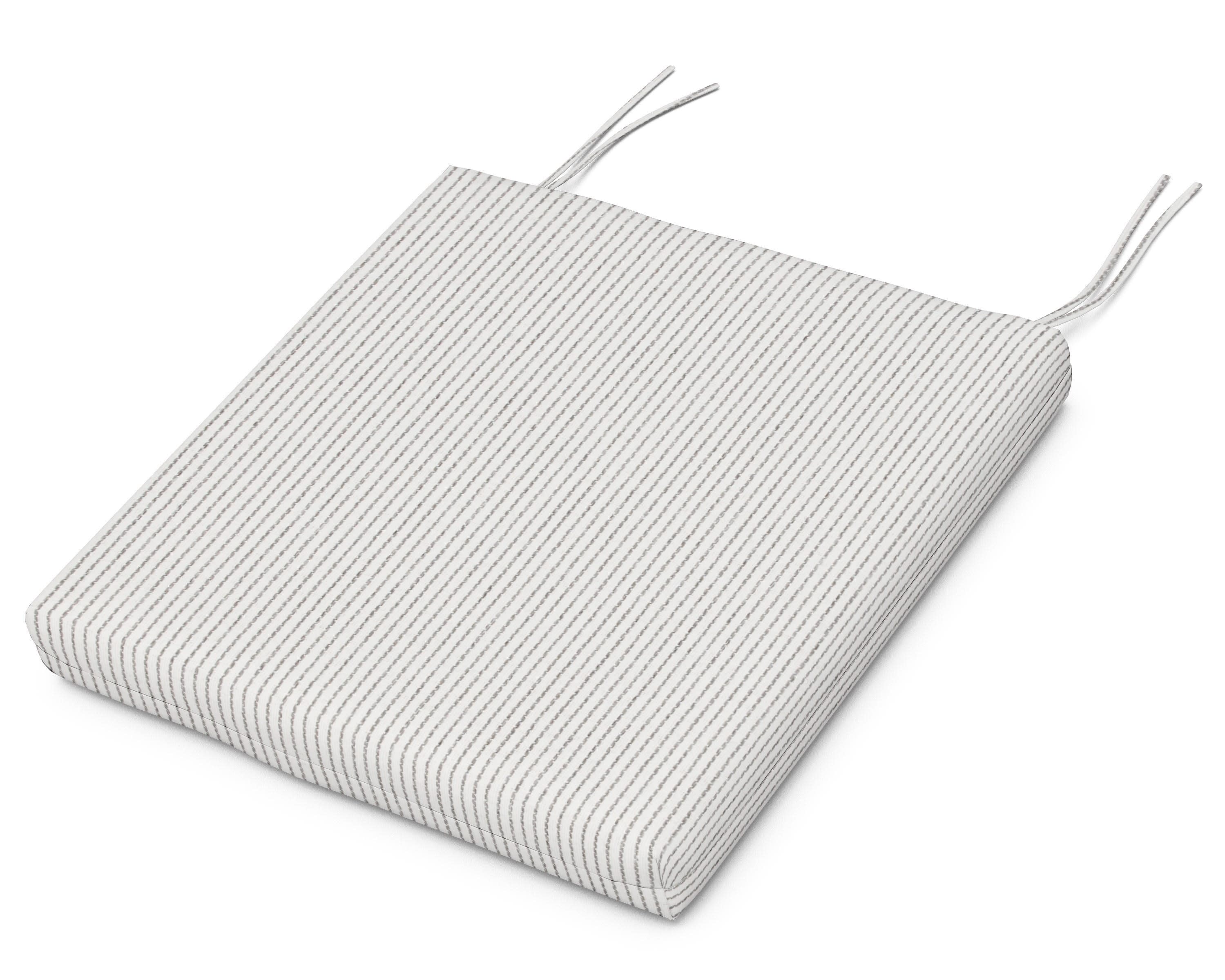 Acadia Dining Arm Seat Pad in Linus Metal