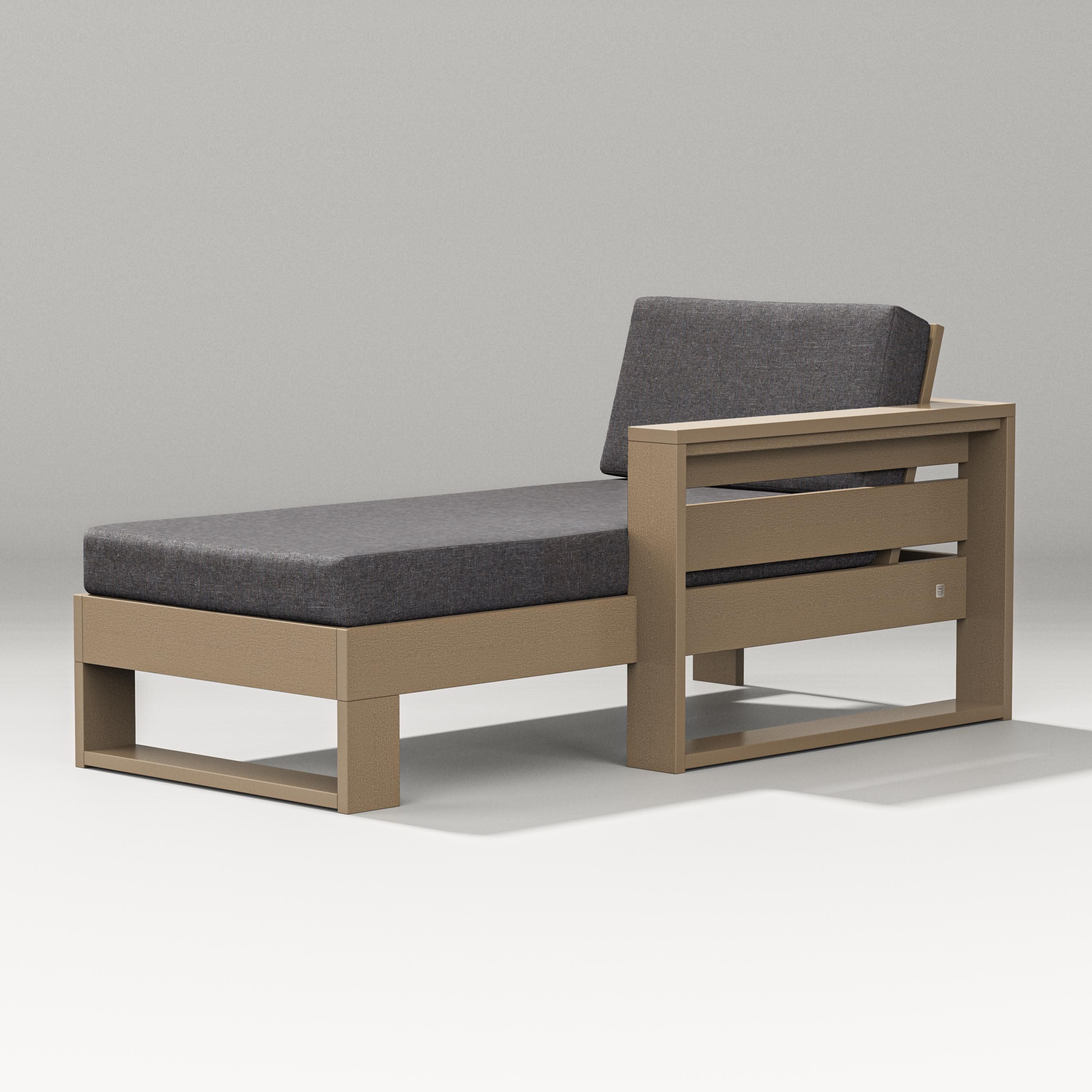 Latitude Modular Right Arm Chaise in Vintage Sahara / Ash Charcoal