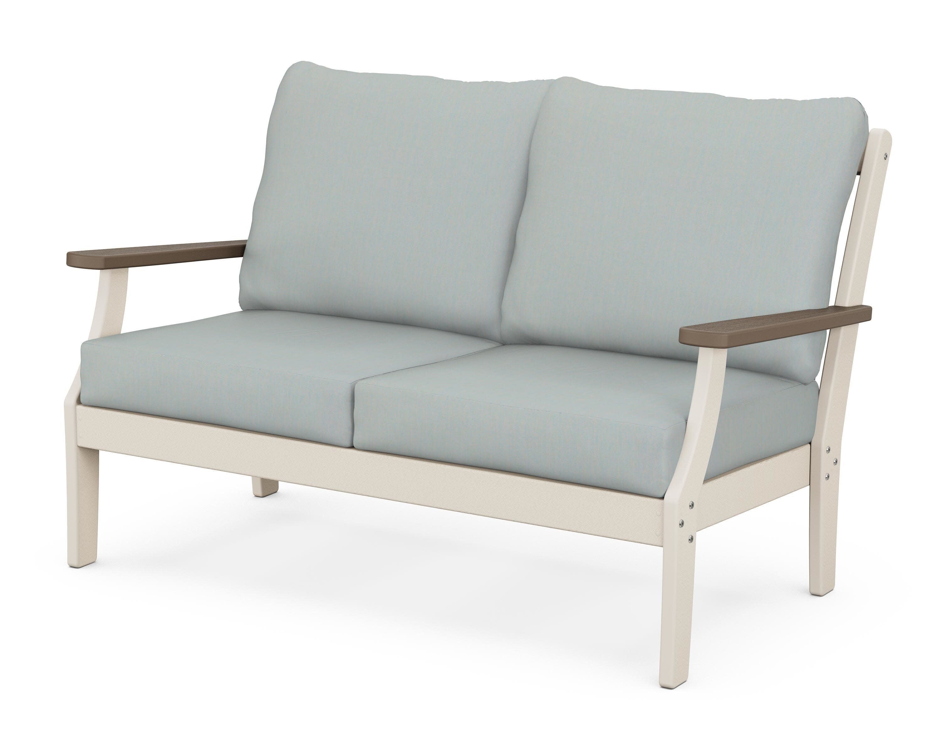 Braxton Deep Seating Loveseat in Sand / Kona / Spa