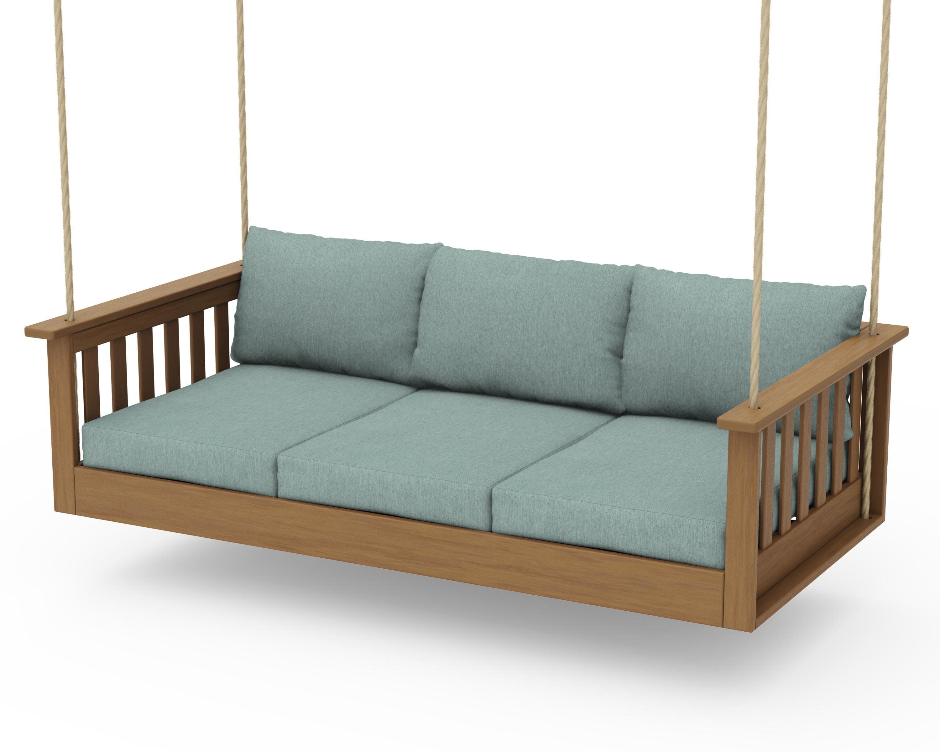 Vineyard Daybed Swing in Natural / Glacier Spa