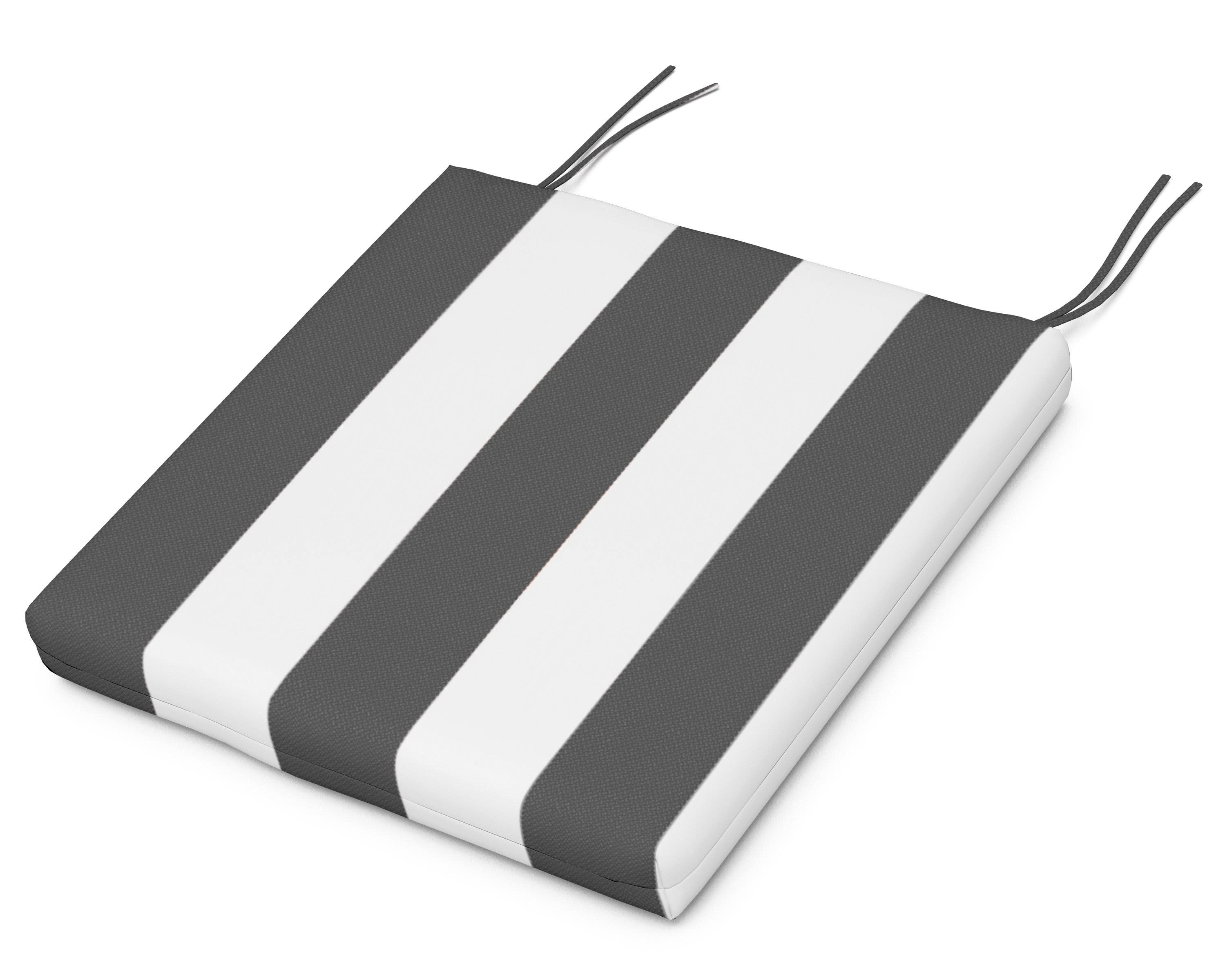 Standard Seat Cushion 17"D x 18.5"W x 2.5"H in Montdor Onyx
