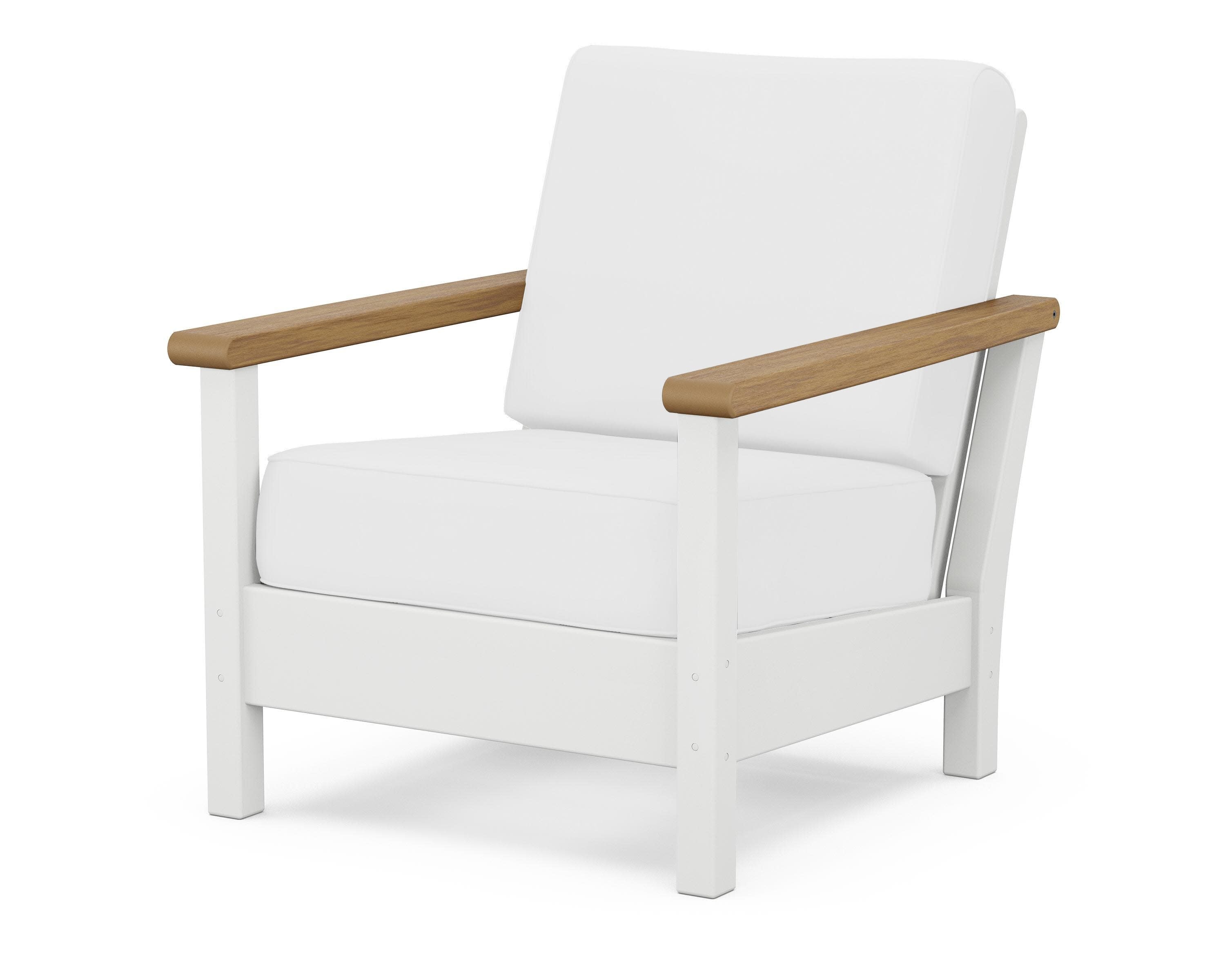 Harbour Deep Seating Chair in White / Natural / Natural