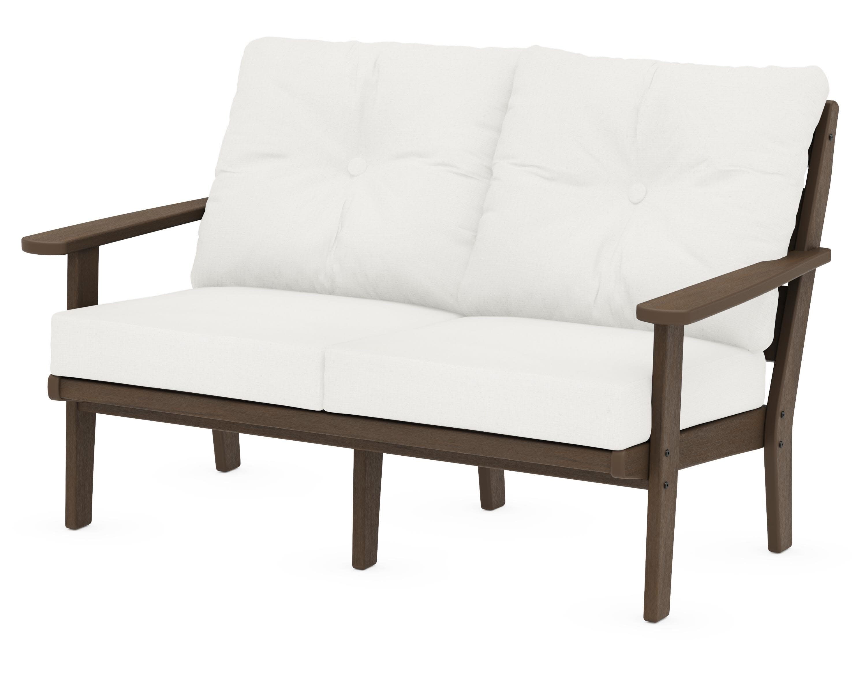 Lakeside Deep Seating Loveseat in Kona / Natural Linen