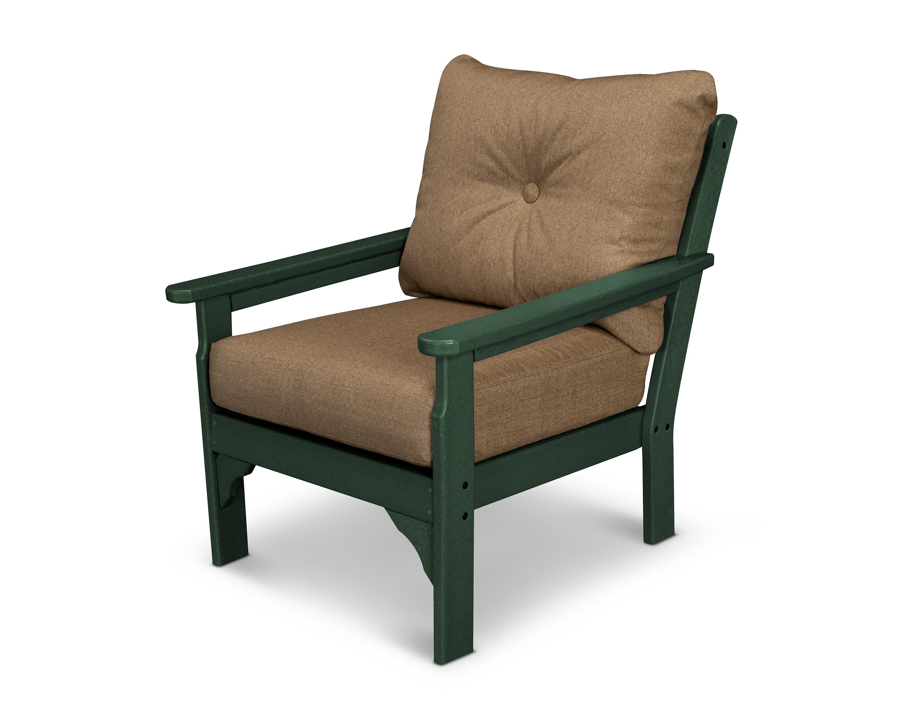 Vineyard Deep Seating Chair in Green / Sesame