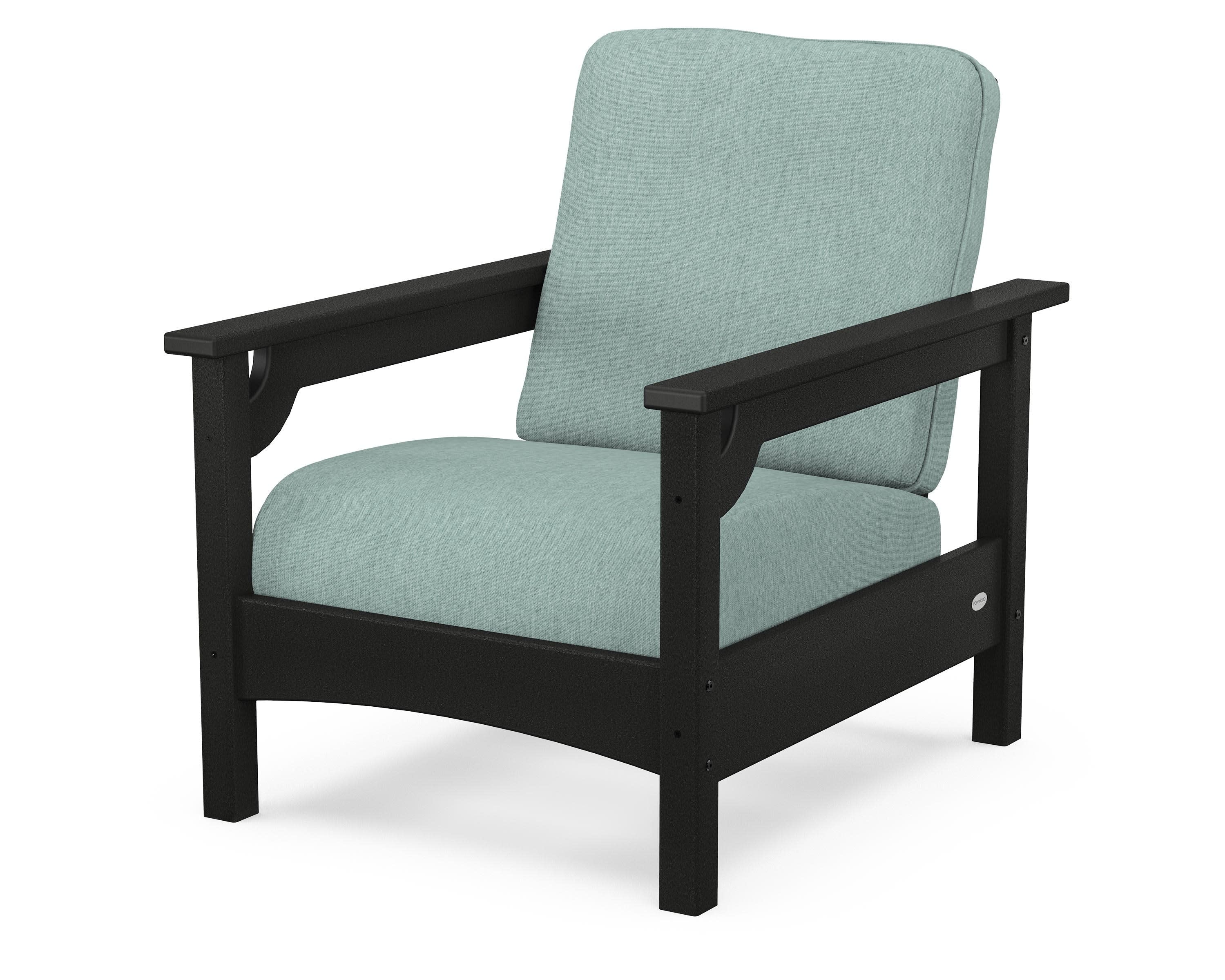 Club Chair in Black / Glacier Spa