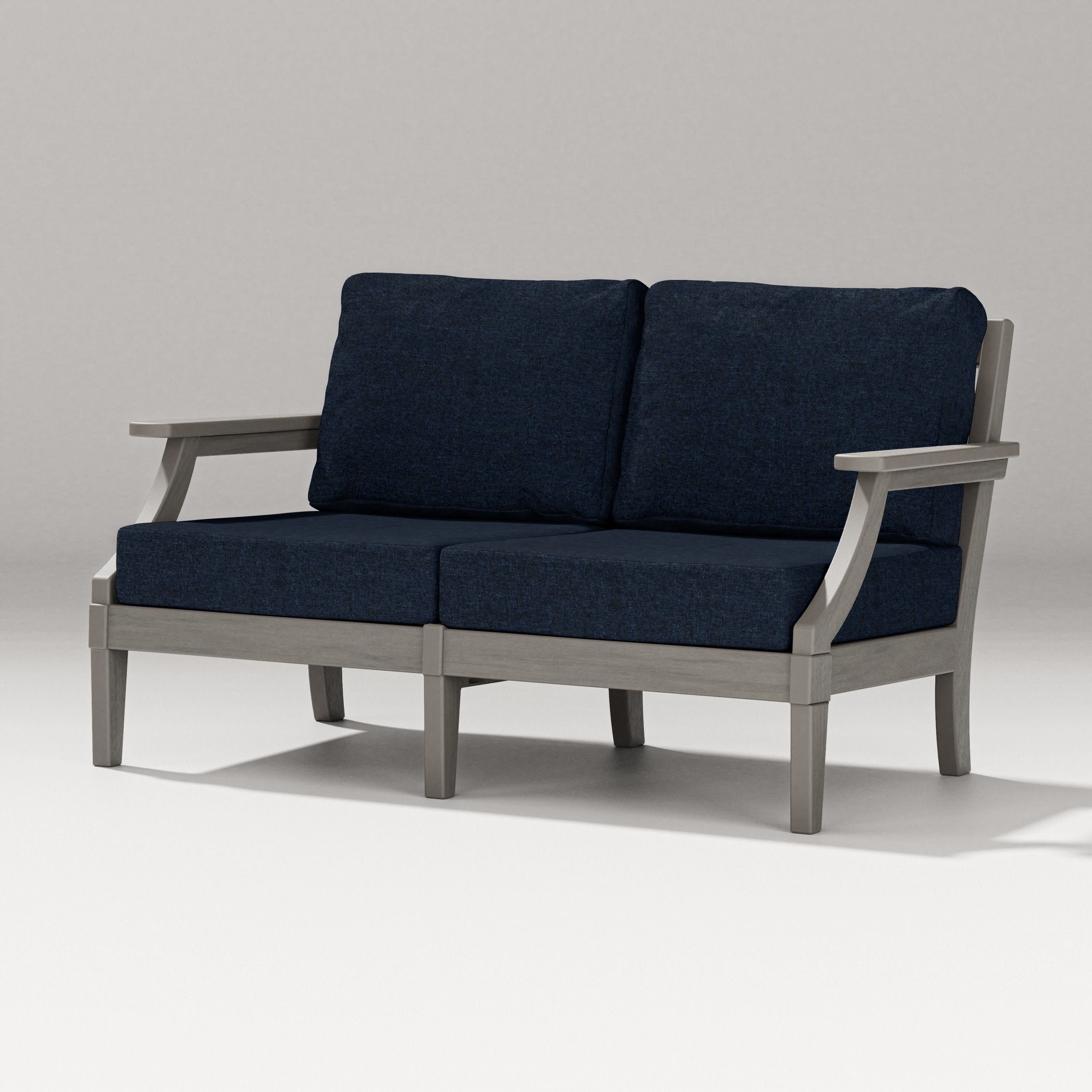 Estate Loveseat in Driftwood / Marine Indigo