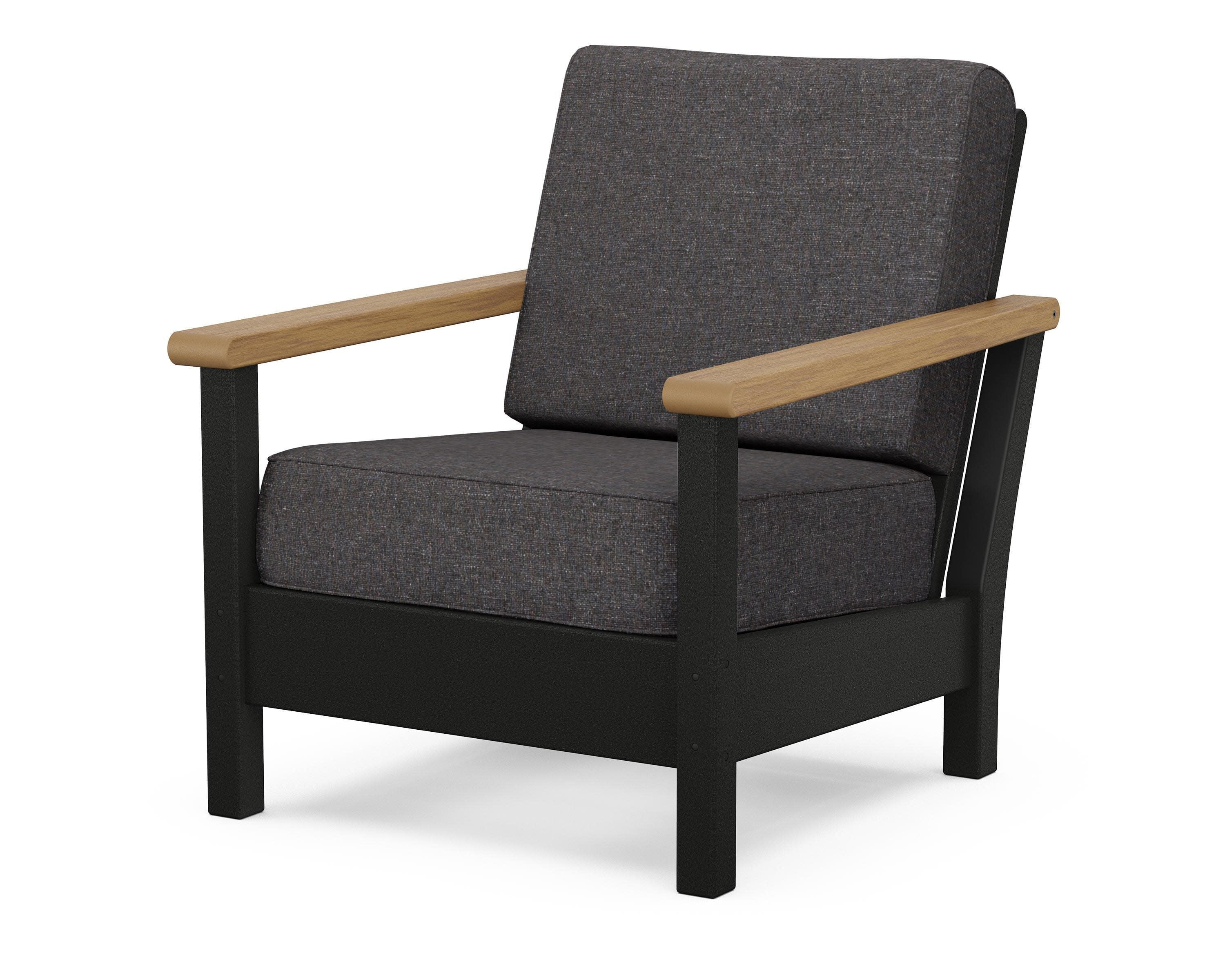 Harbour Deep Seating Chair in Black / Natural / Ash Charcoal