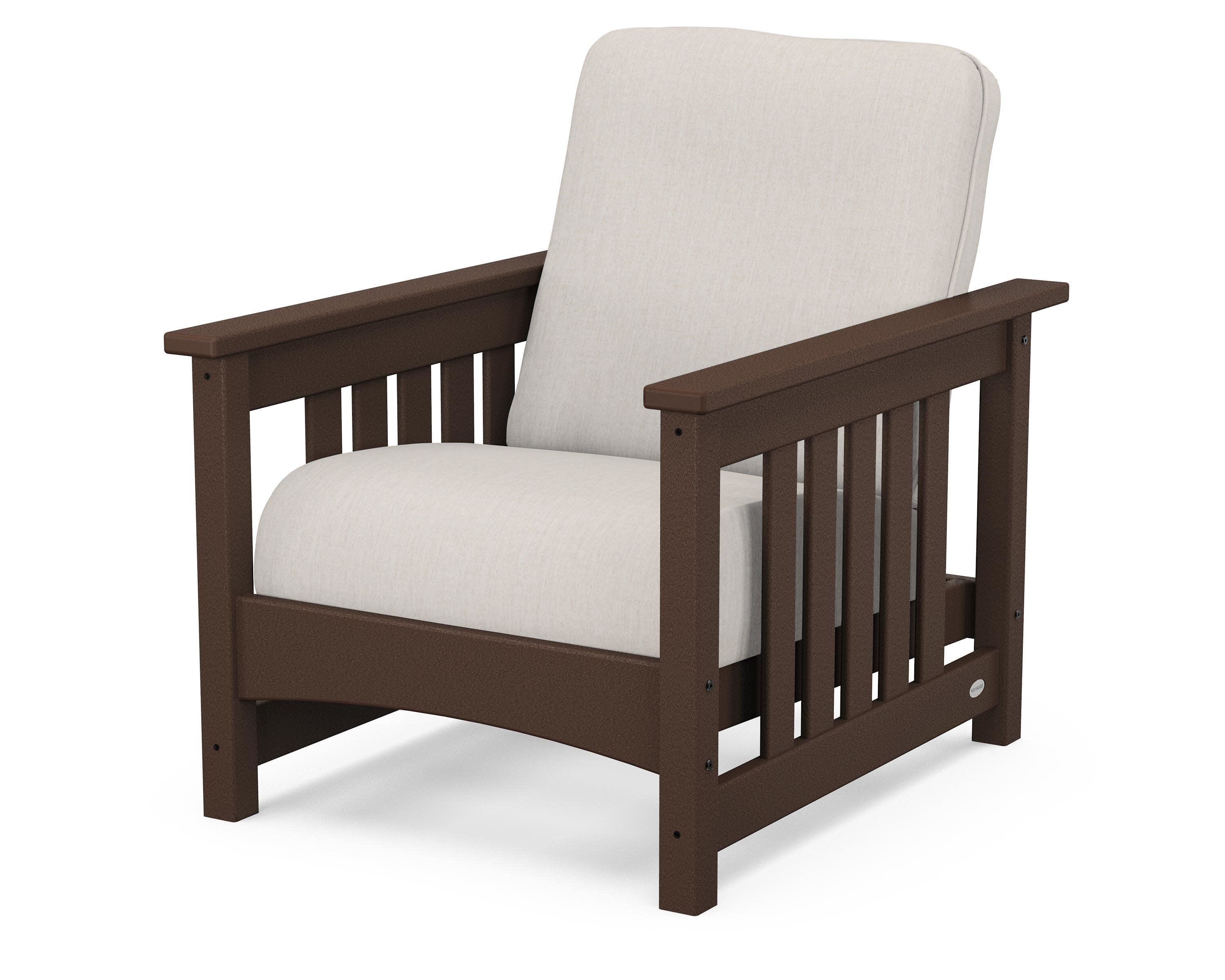 Club Mission Chair in Mahogany / Cast Ash
