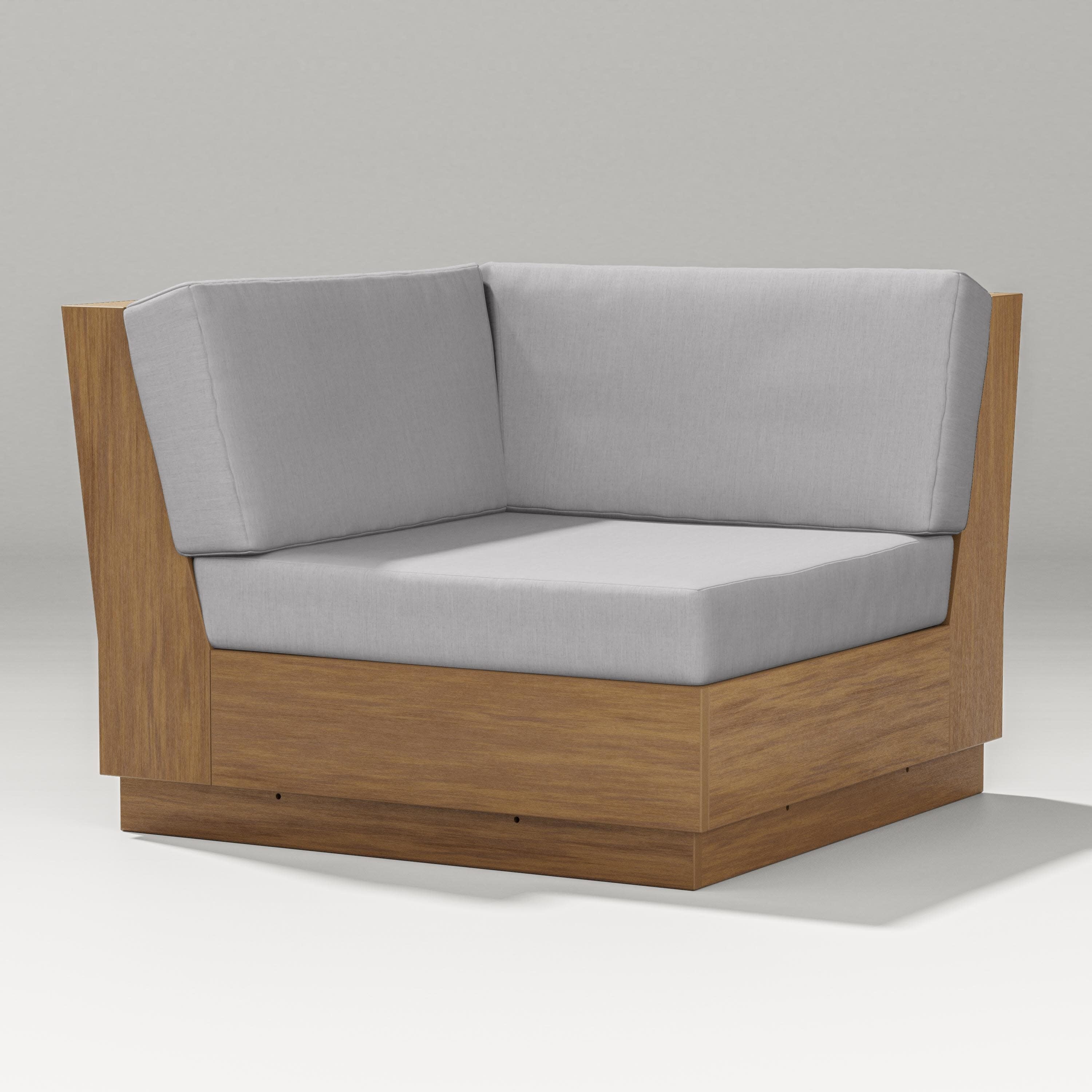 Elevate Modular Corner Chair in Natural / Granite