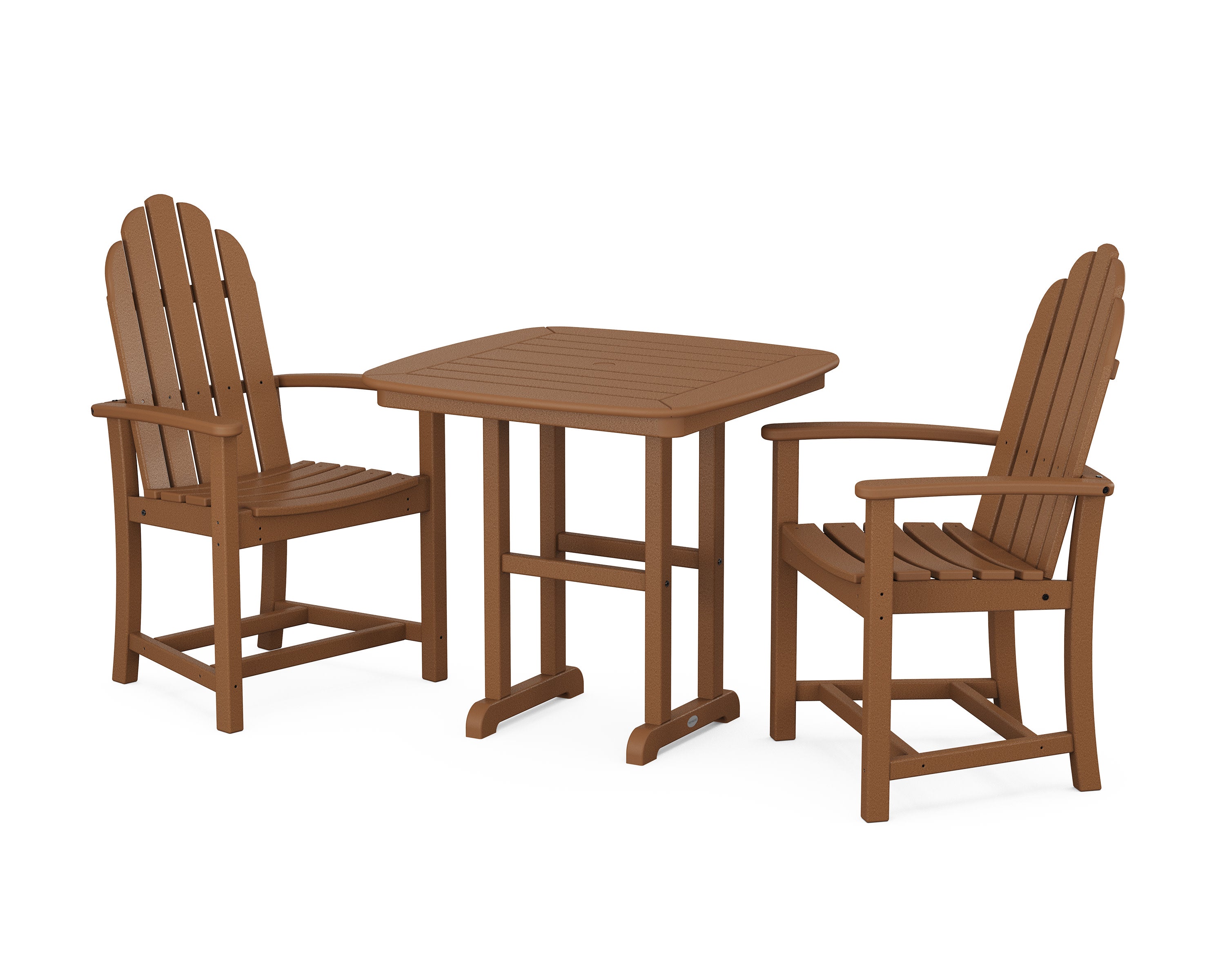 Classic Adirondack 3-Piece Dining Set in Teak
