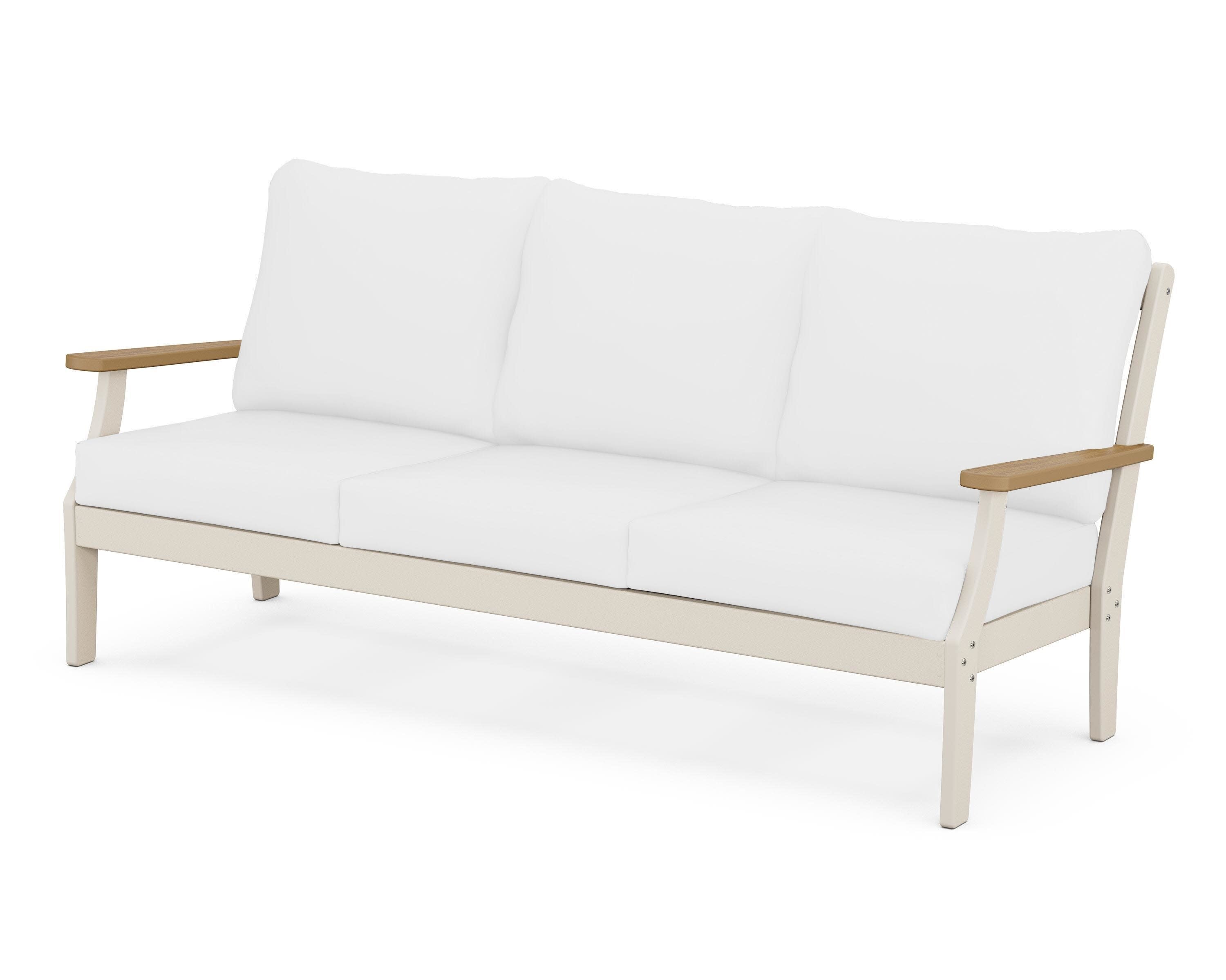 Braxton Deep Seating Sofa in Sand / Natural / Natural
