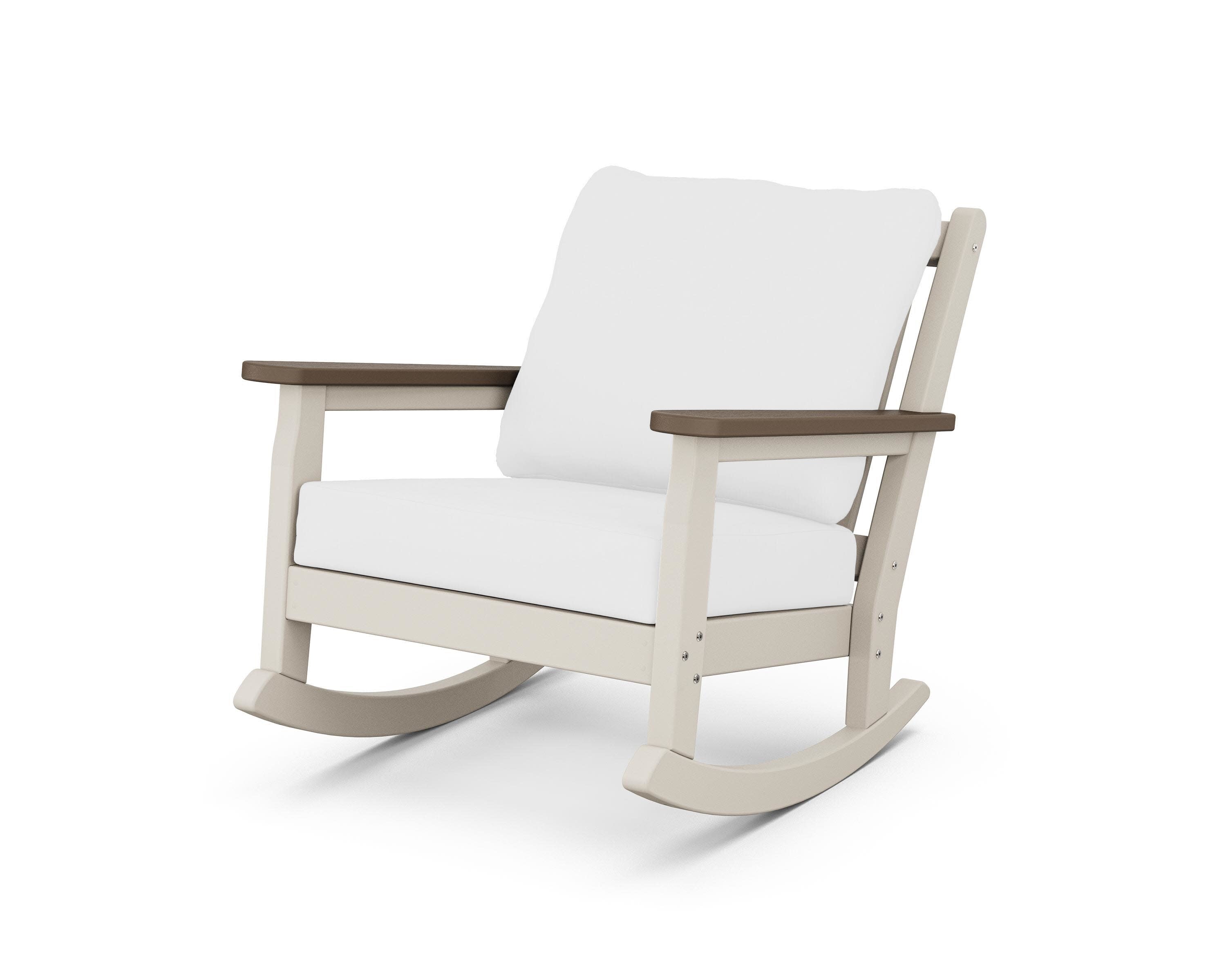 Chippendale Deep Seating Rocking Chair in Sand / Kona / Natural
