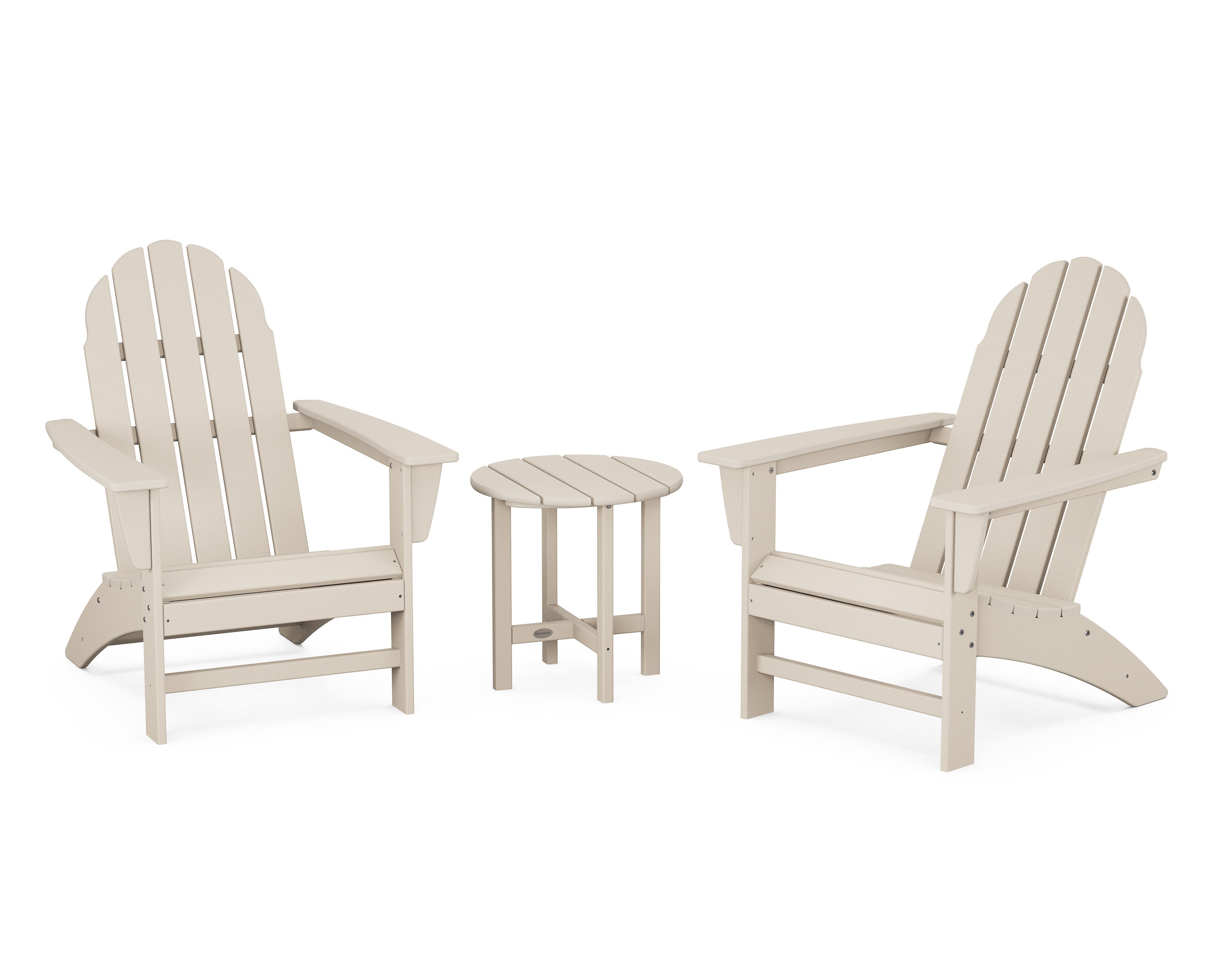 Vineyard 3-Piece Adirondack Set in Sand