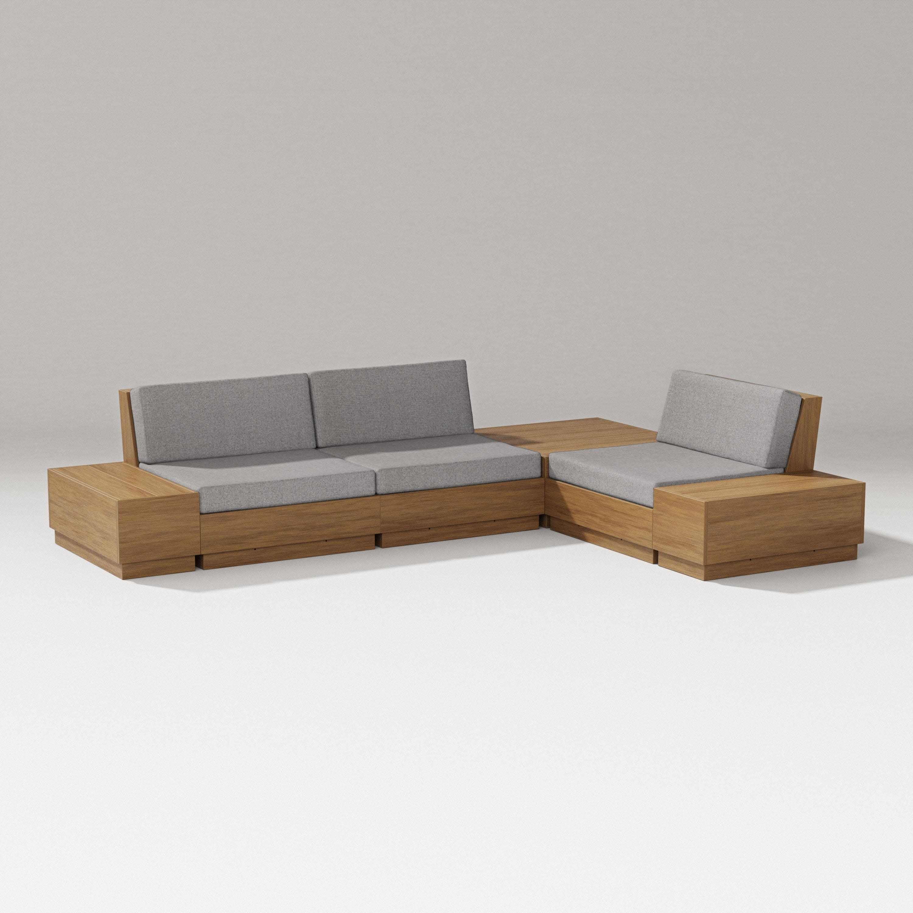 Elevate 6-Piece Corner Sectional in Natural / Grey Mist
