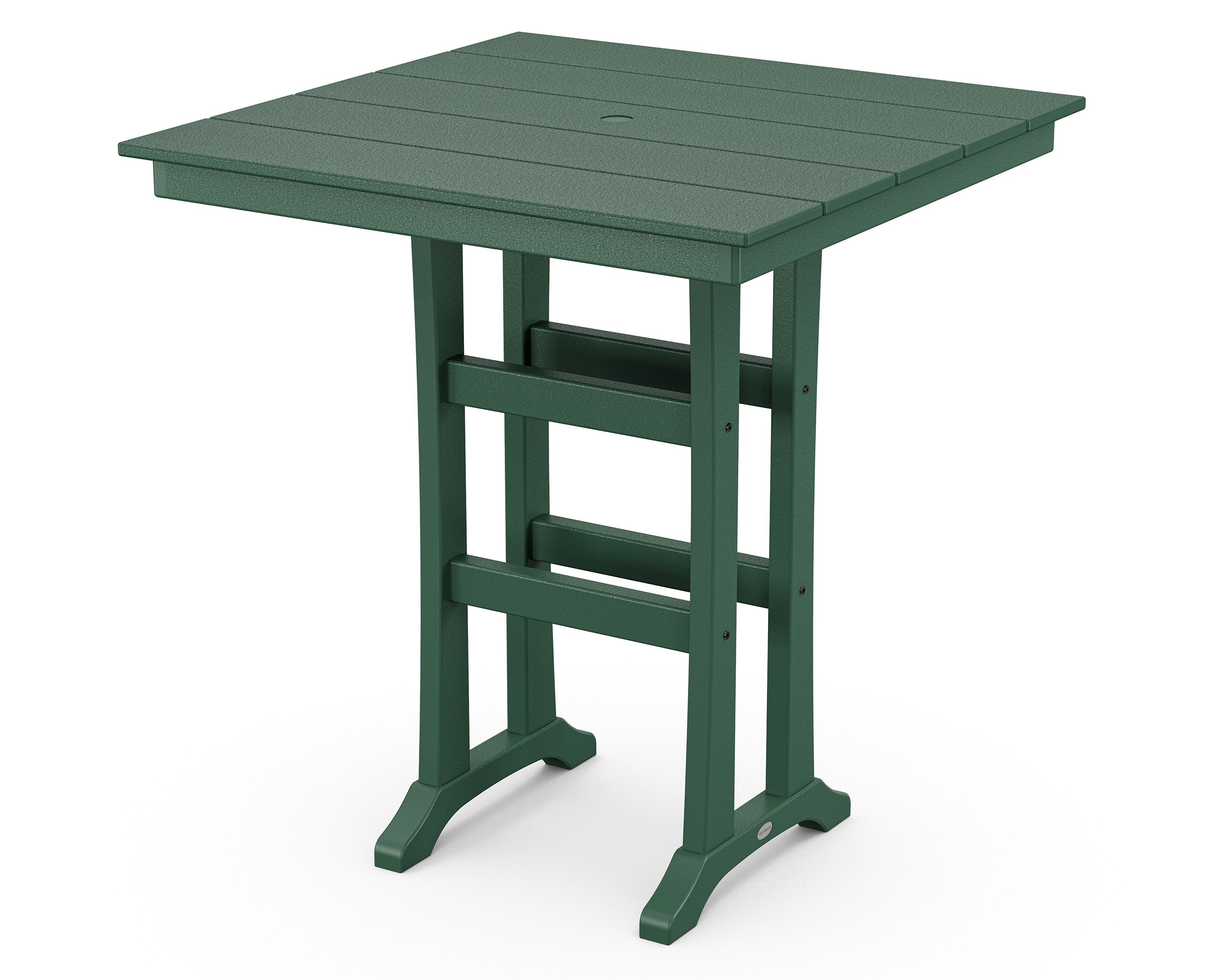 Farmhouse Trestle 37" Bar Table in Green