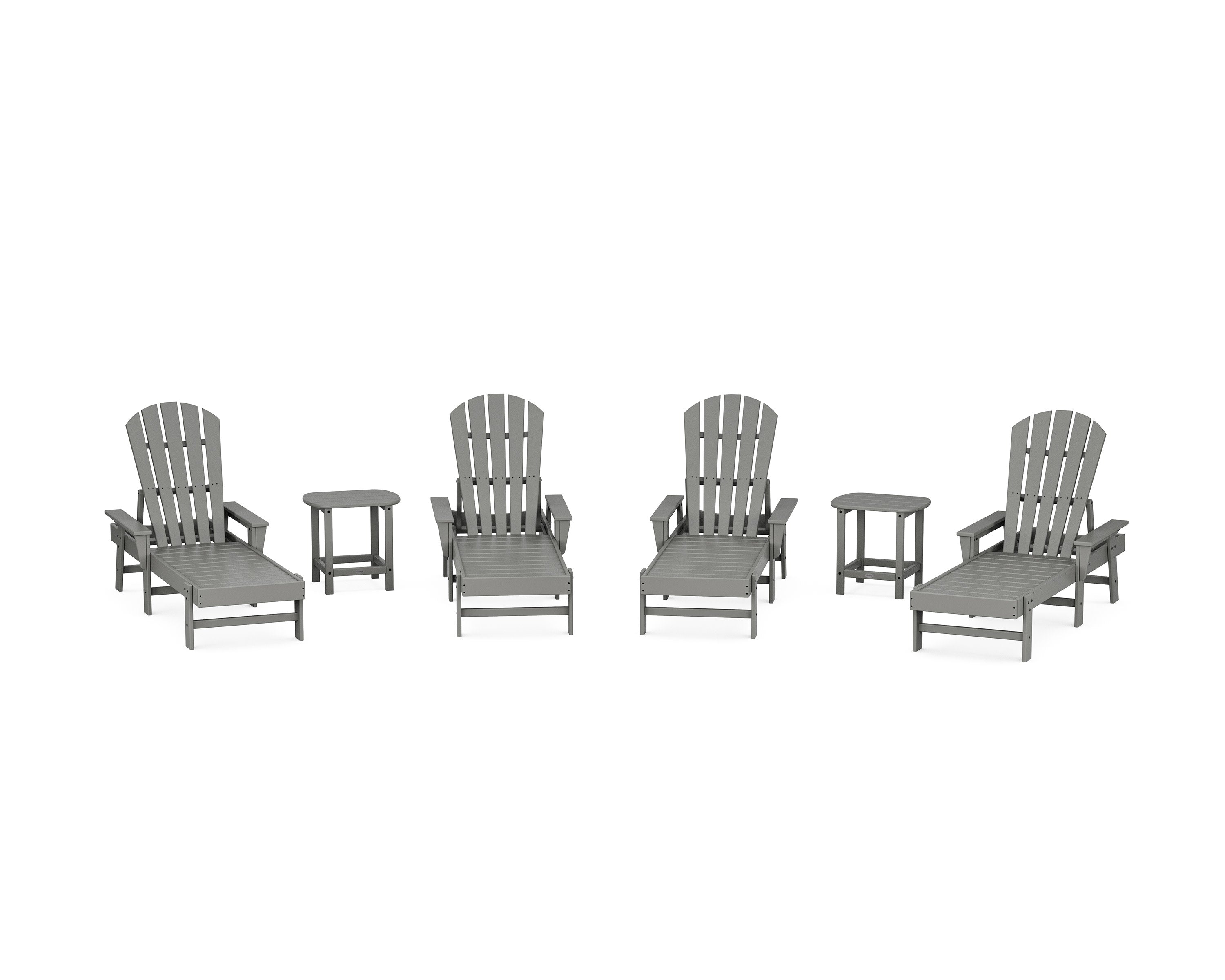 South Beach Chaise 6-Piece Set in Slate Grey