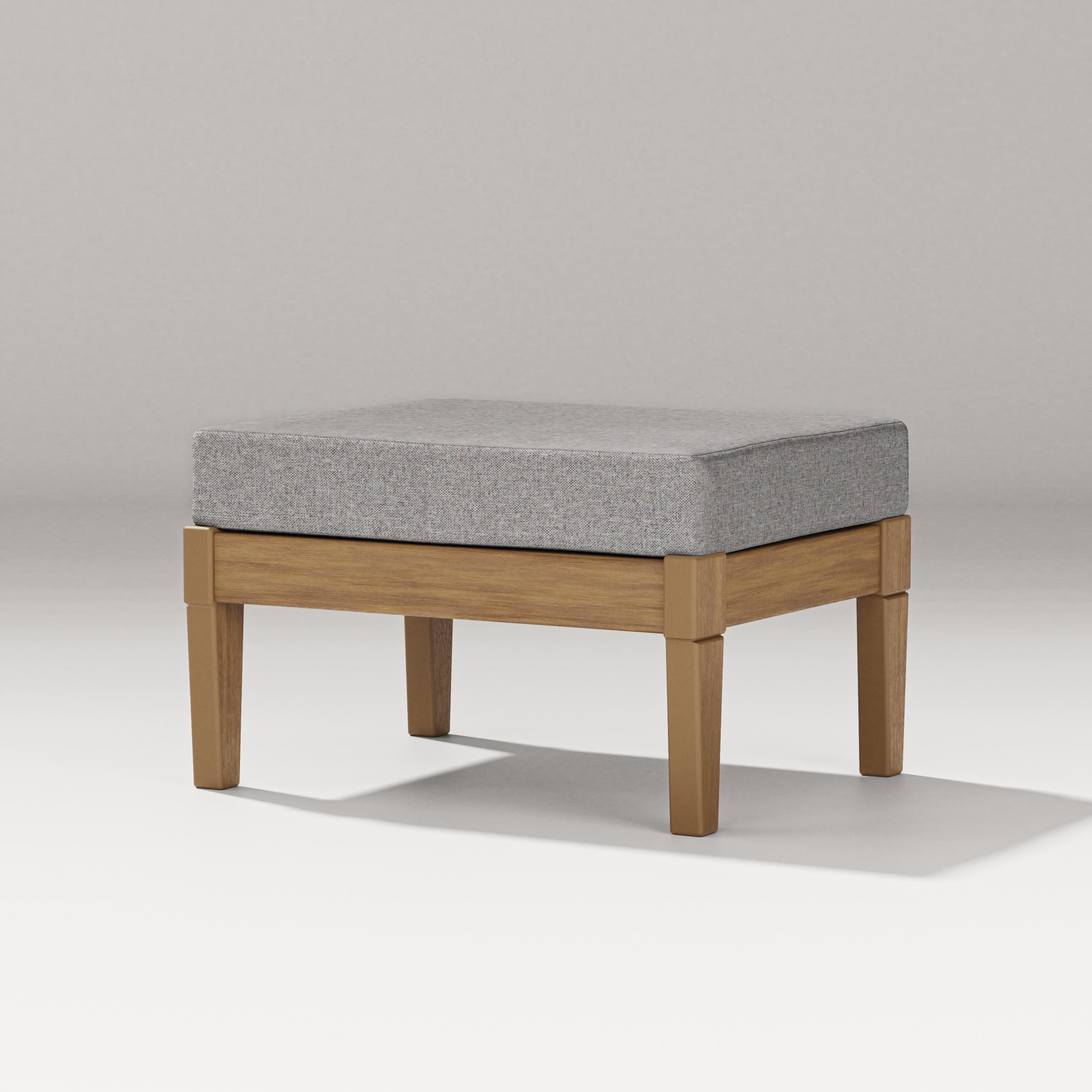 Estate Lounge Ottoman in Natural / Grey Mist