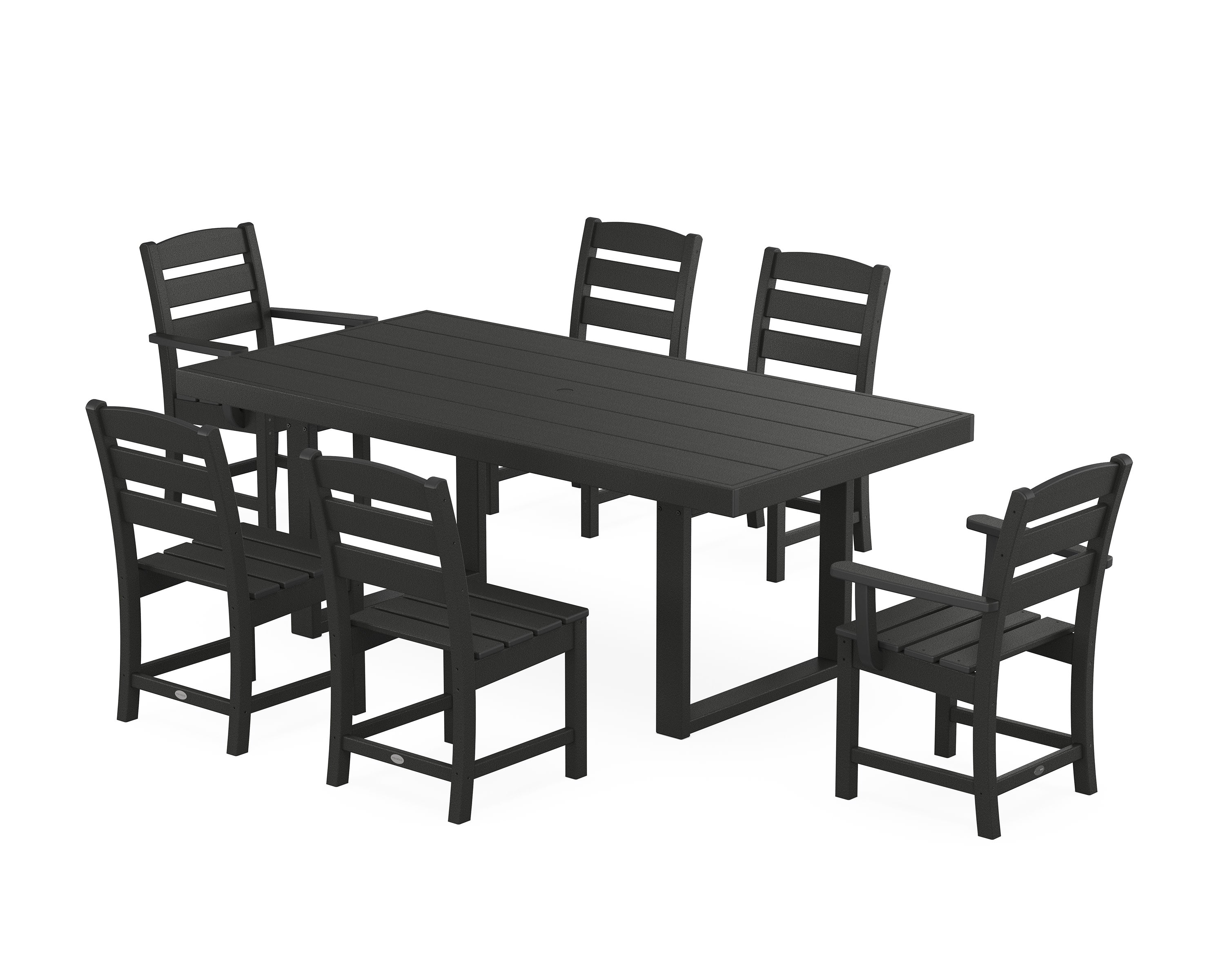 Lakeside 7-Piece Dining Set in Black