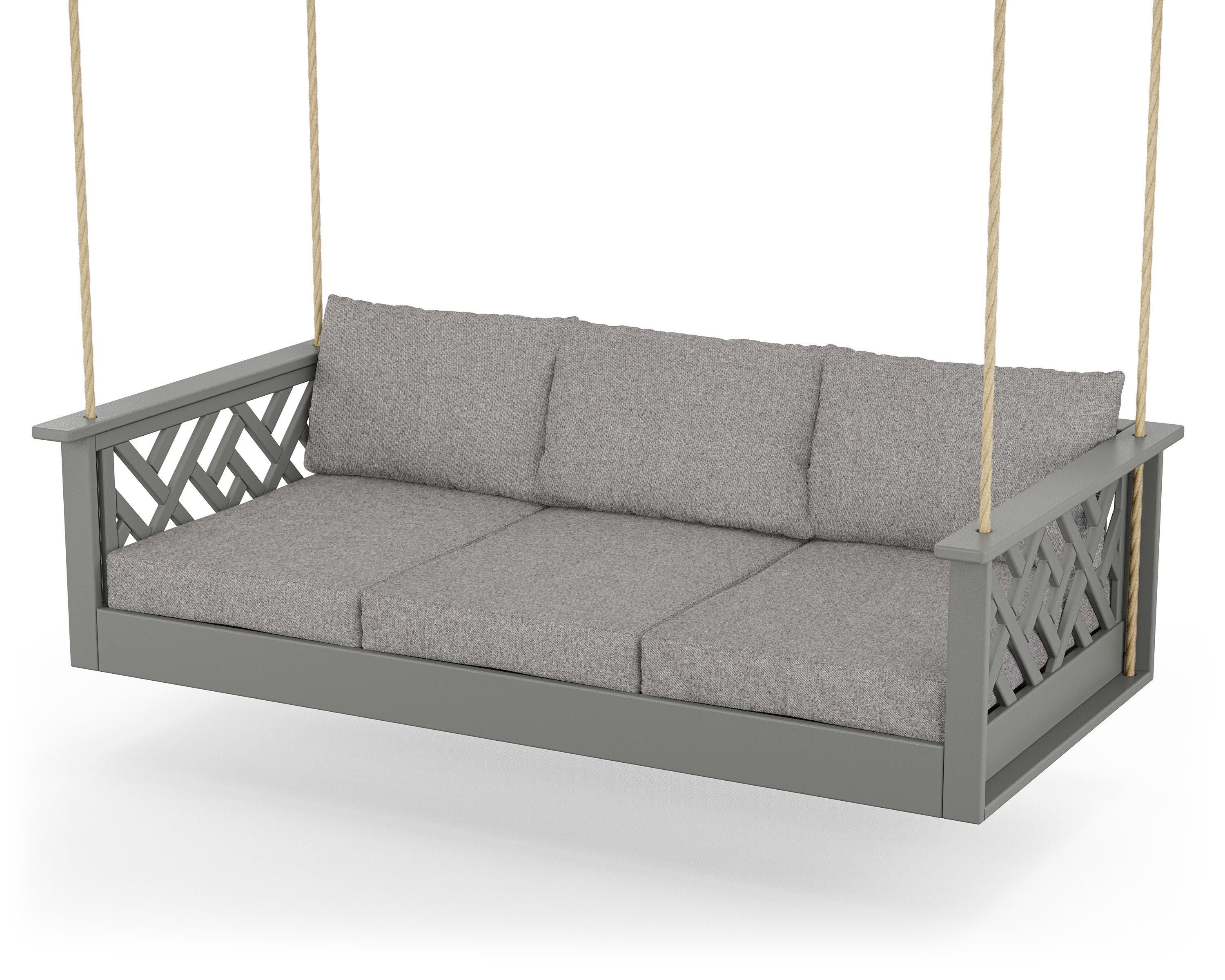 Chippendale Daybed Swing in Slate Grey / Grey Mist