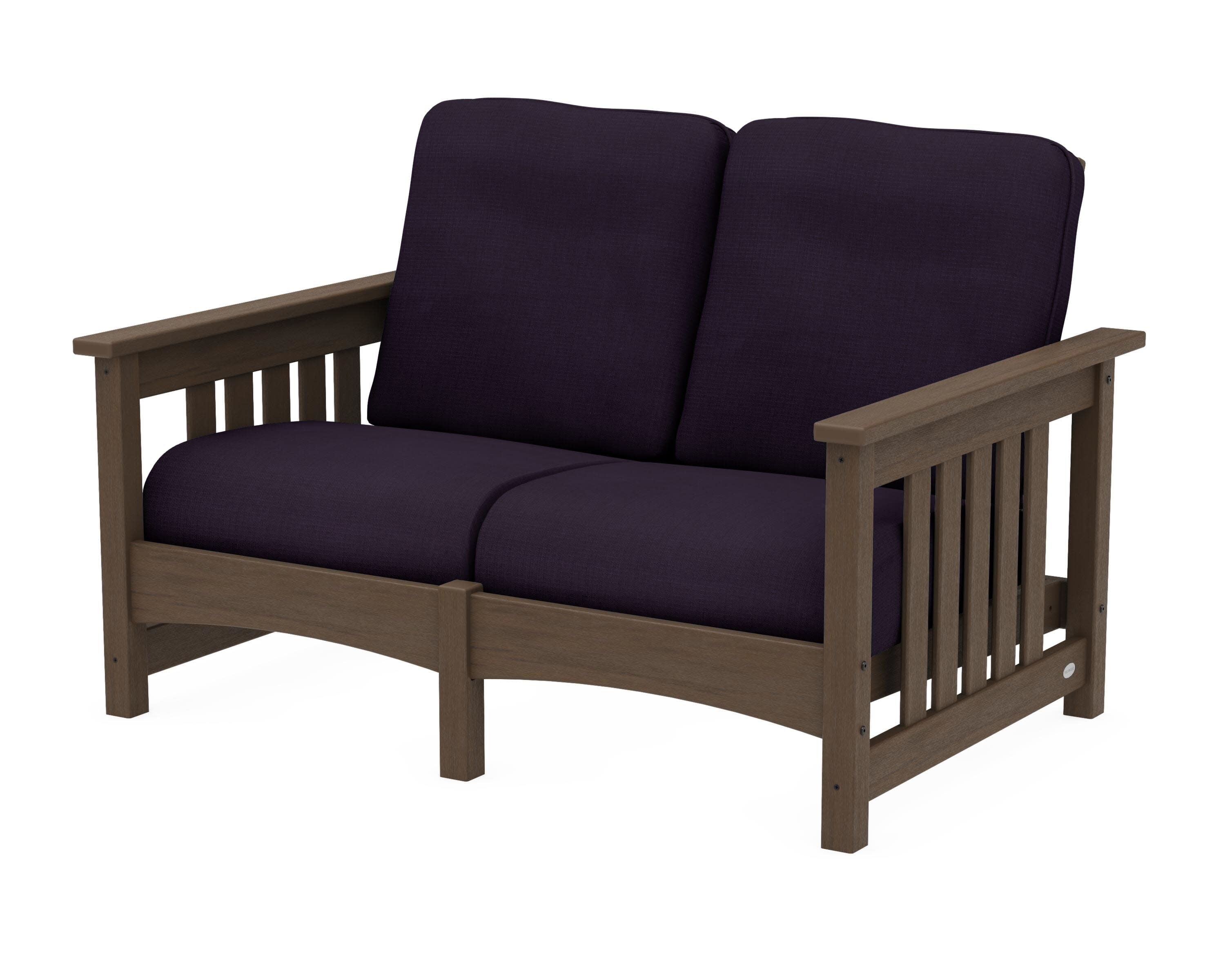 Club Mission Loveseat in Kona / Navy Linen