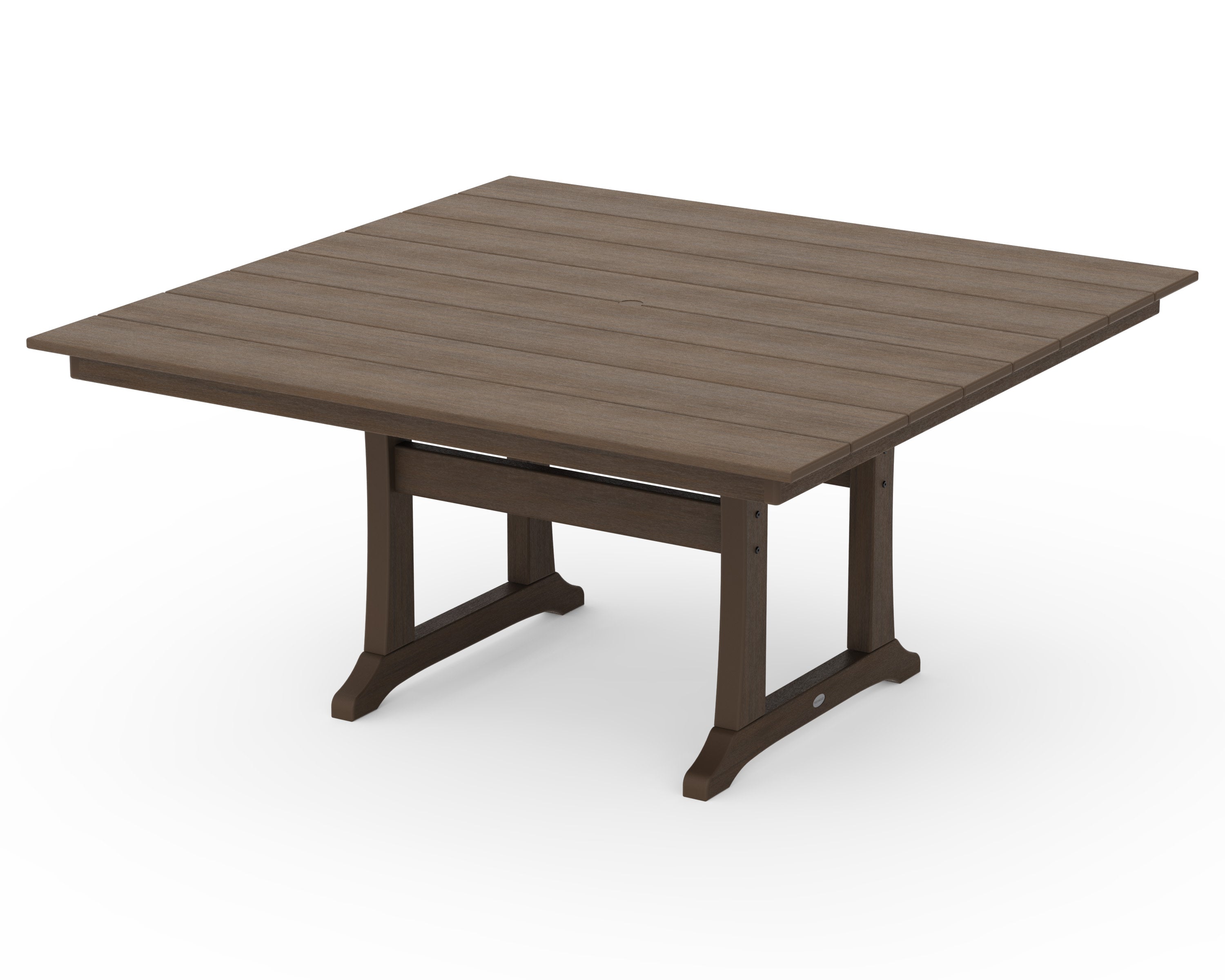 Farmhouse Trestle 59" Dining Table in Kona