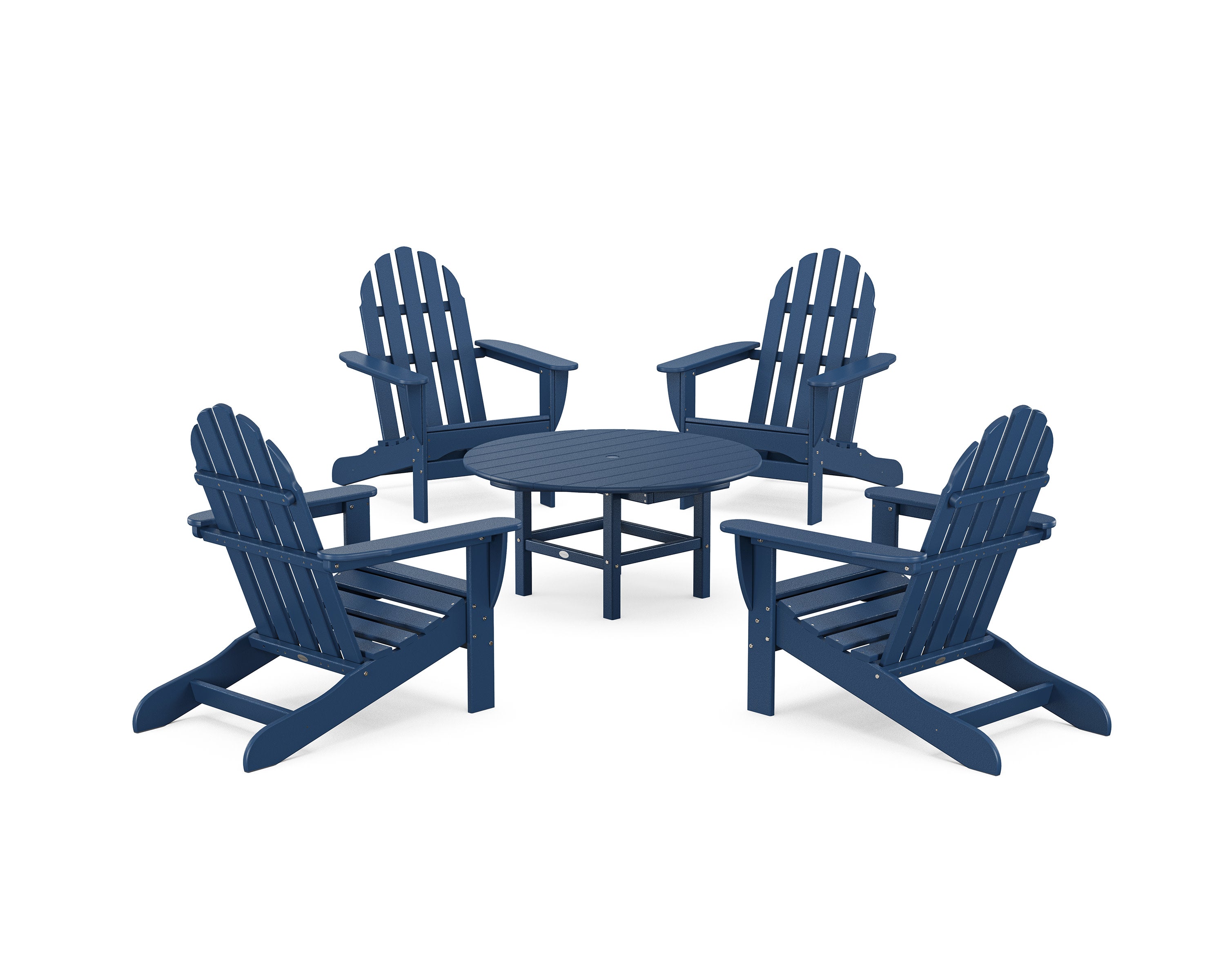Classic Adirondack 5-Piece Conversation Set in Navy