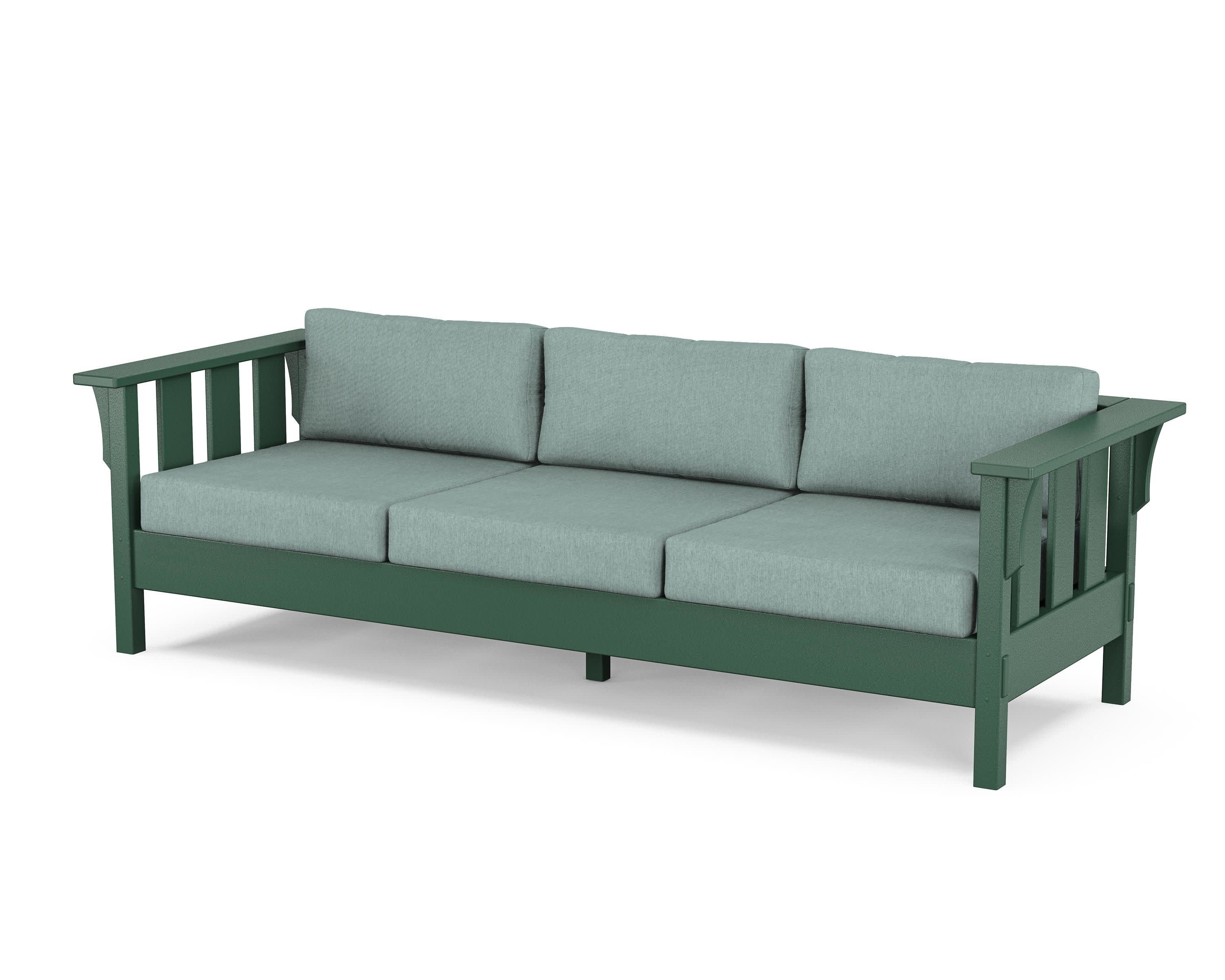 Acadia Deep Seating Sofa in Green / Glacier Spa