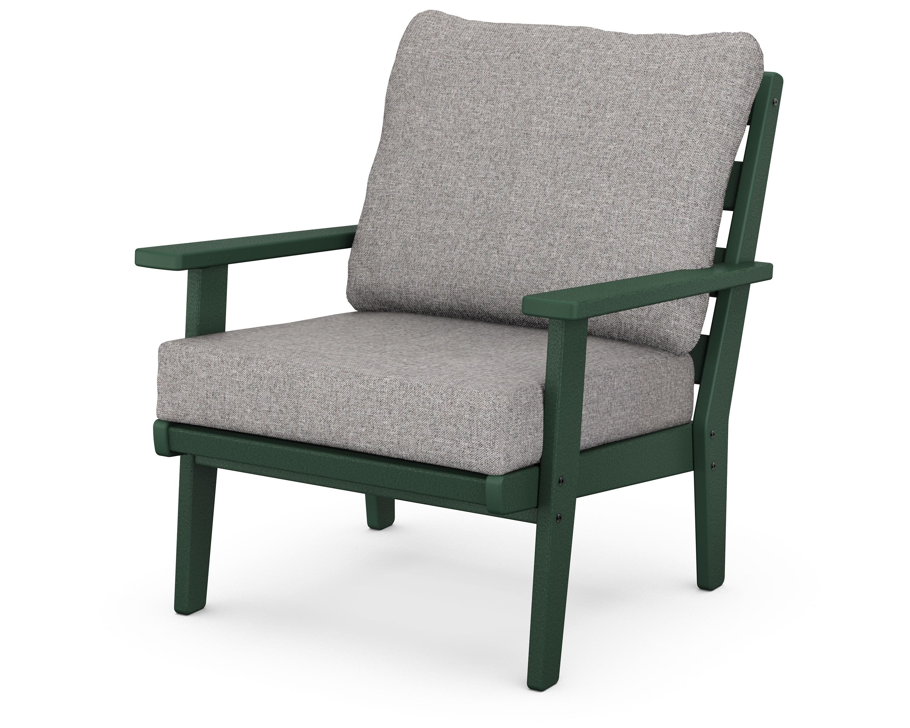 Grant Park Deep Seating Chair in Green / Grey Mist