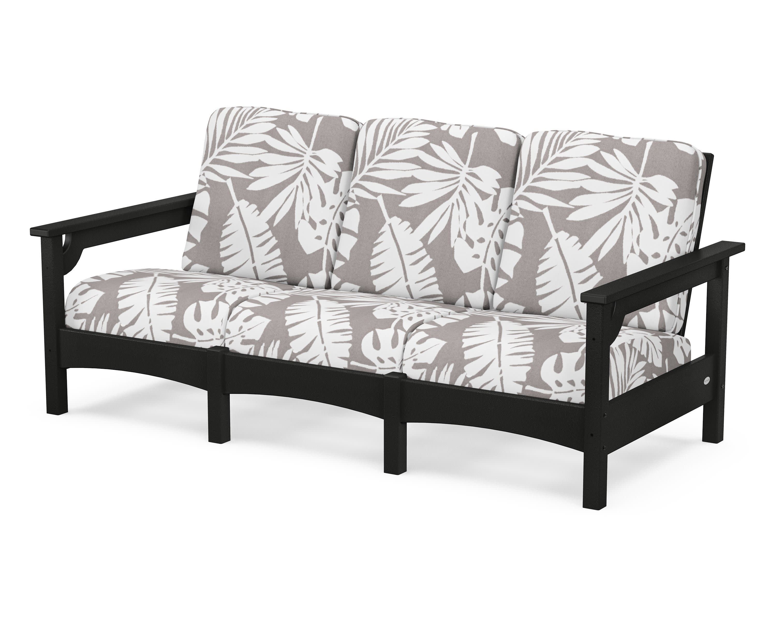 Club Sofa in Black / Leaf Grey Mist