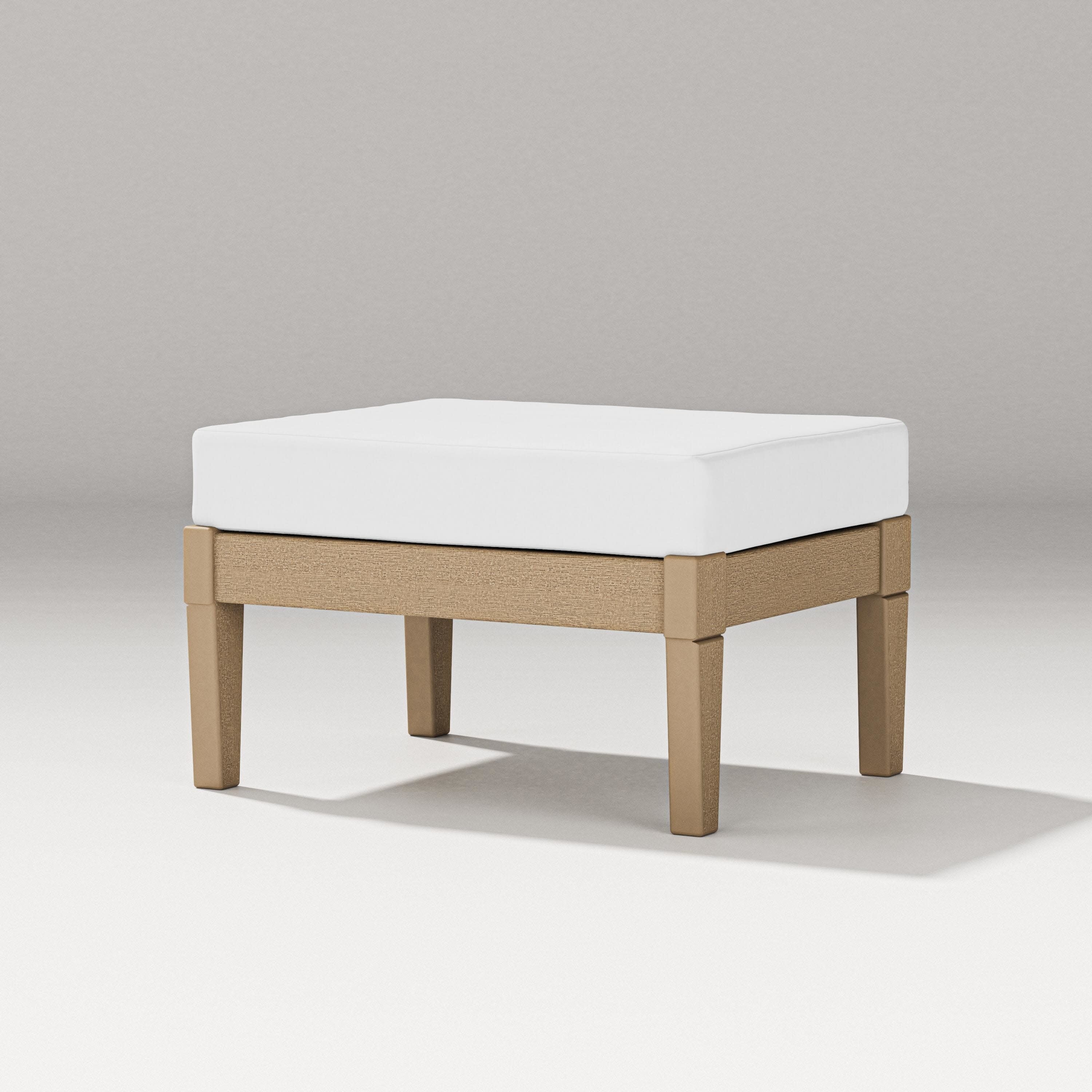 Estate Lounge Ottoman in Vintage Sahara / Natural