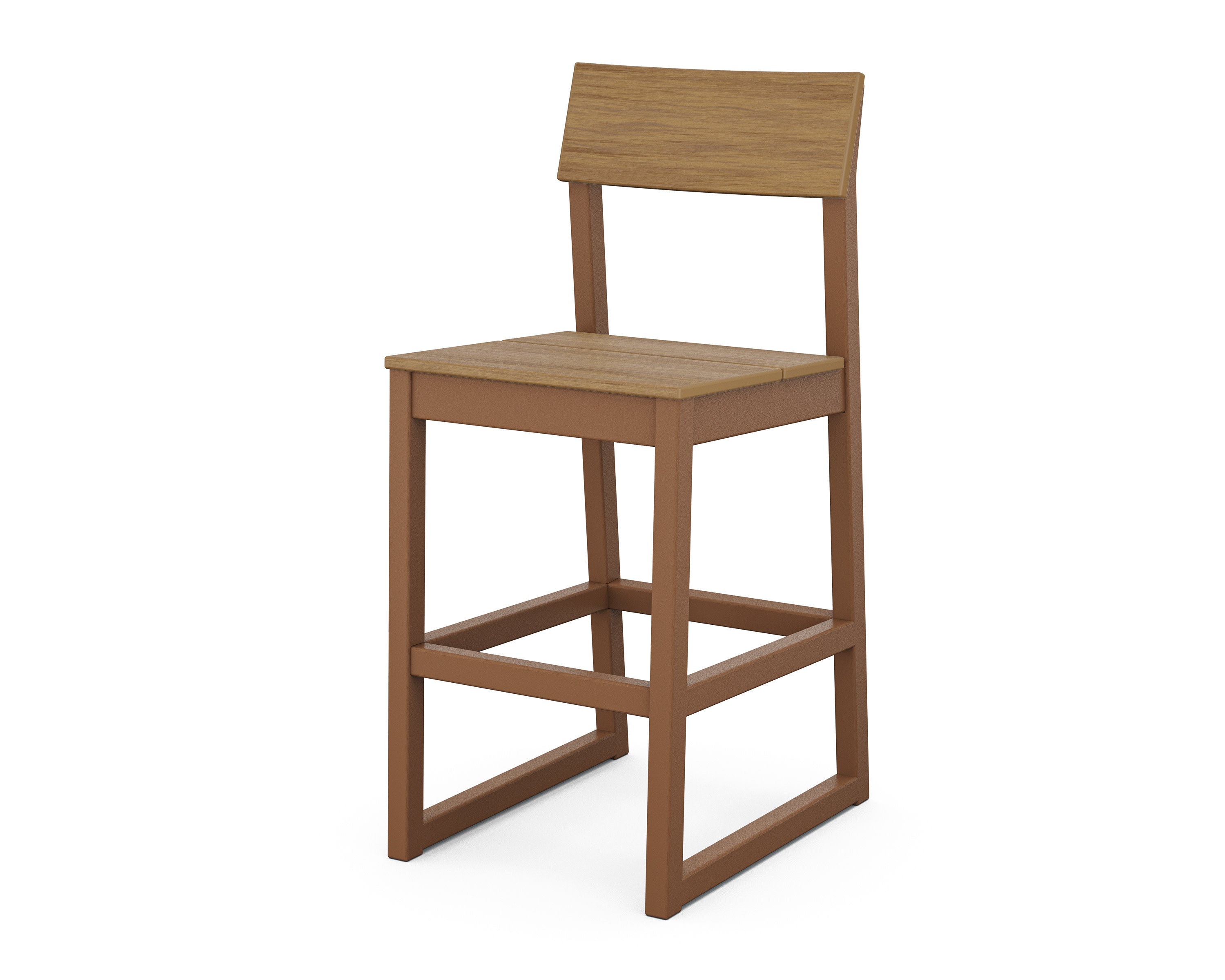 EDGE Bar Side Chair in Teak / Natural